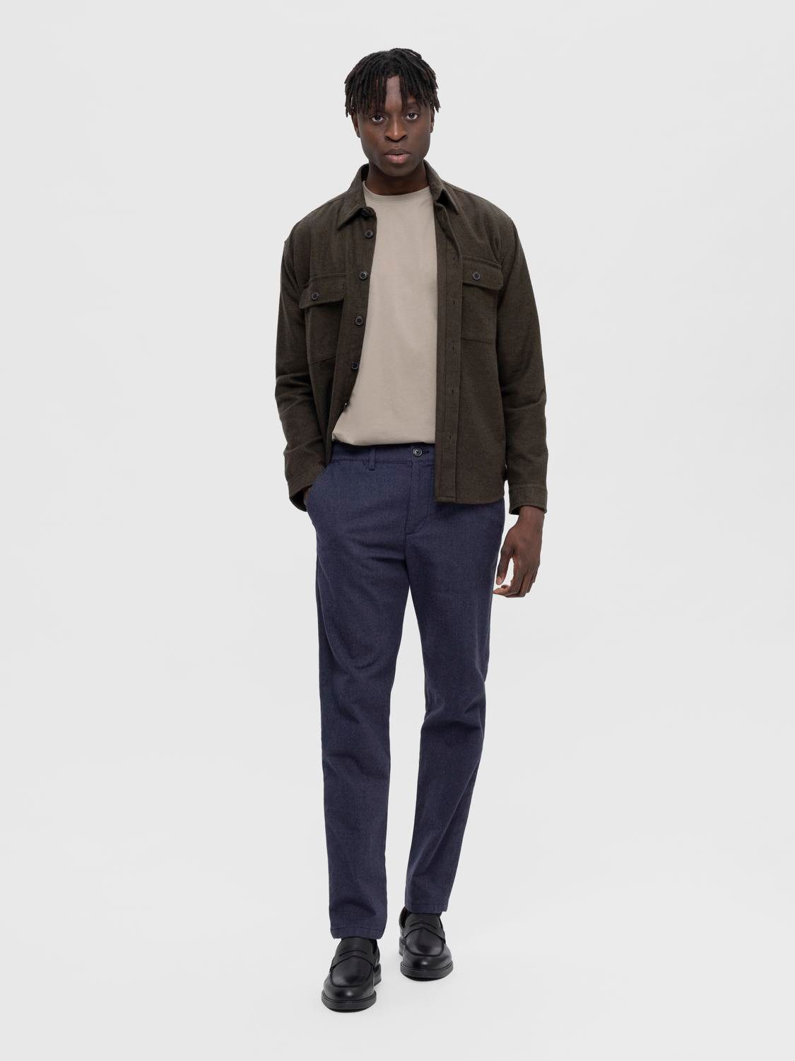 SELECTED HOMME Chino SLH175-SLIM MILES BRUSHED PANTS W NOOS