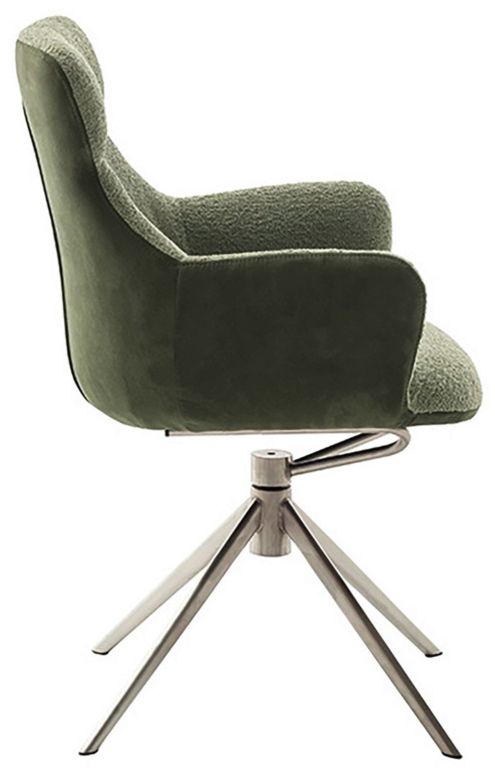 MCA furniture Eetkamerstoel (2-set), draaibaar 360°, draai- & schommelfunctie, zithoogte ca. 50 cm