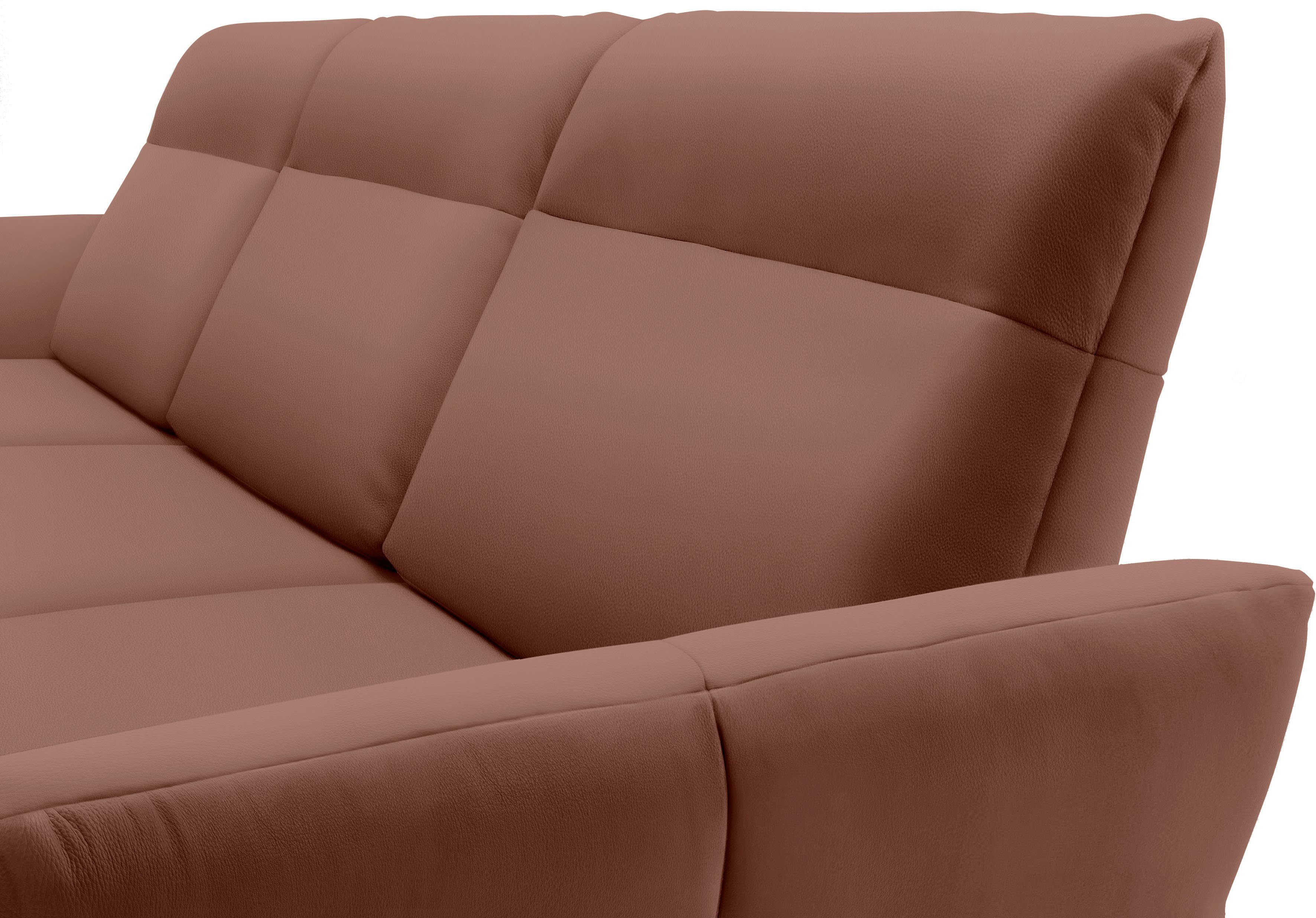 Creation BY ROLF BENZ Hoekbank CR.460 Sokkel in walnotenhout, onderstel in umbra grijs, breedte 318 cm