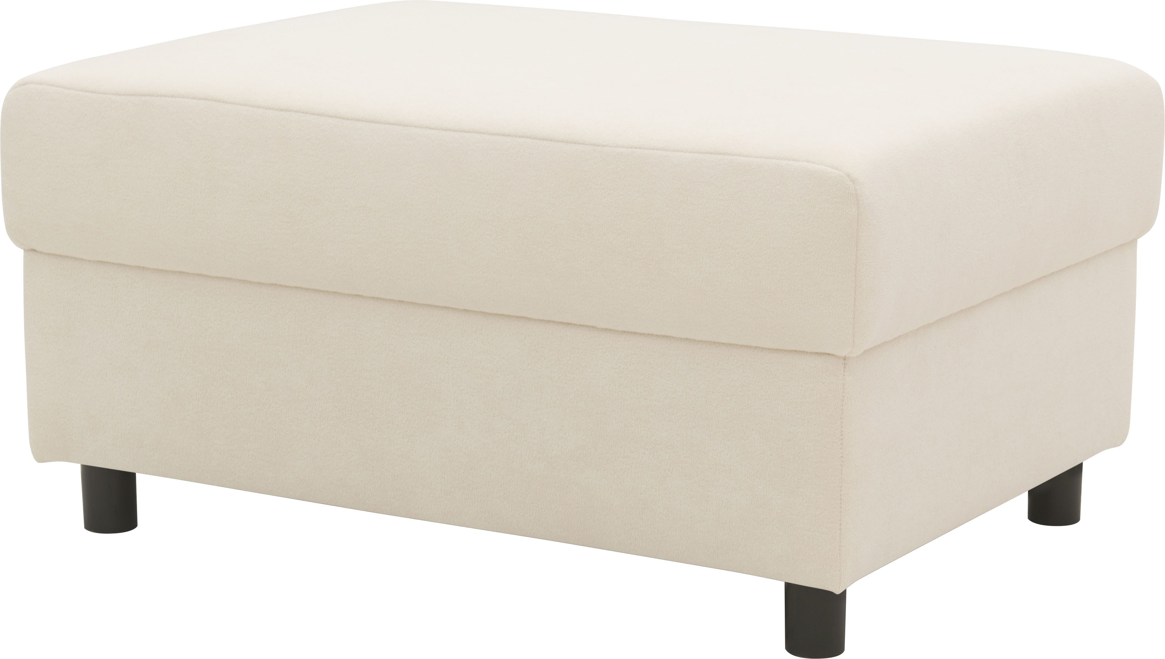 DOMO collection Hocker Turah 2 in Corduroy of Luxe-Microvezel moderne poef, passend bij de hoekbank, b/d/h: 83/60/44 cm