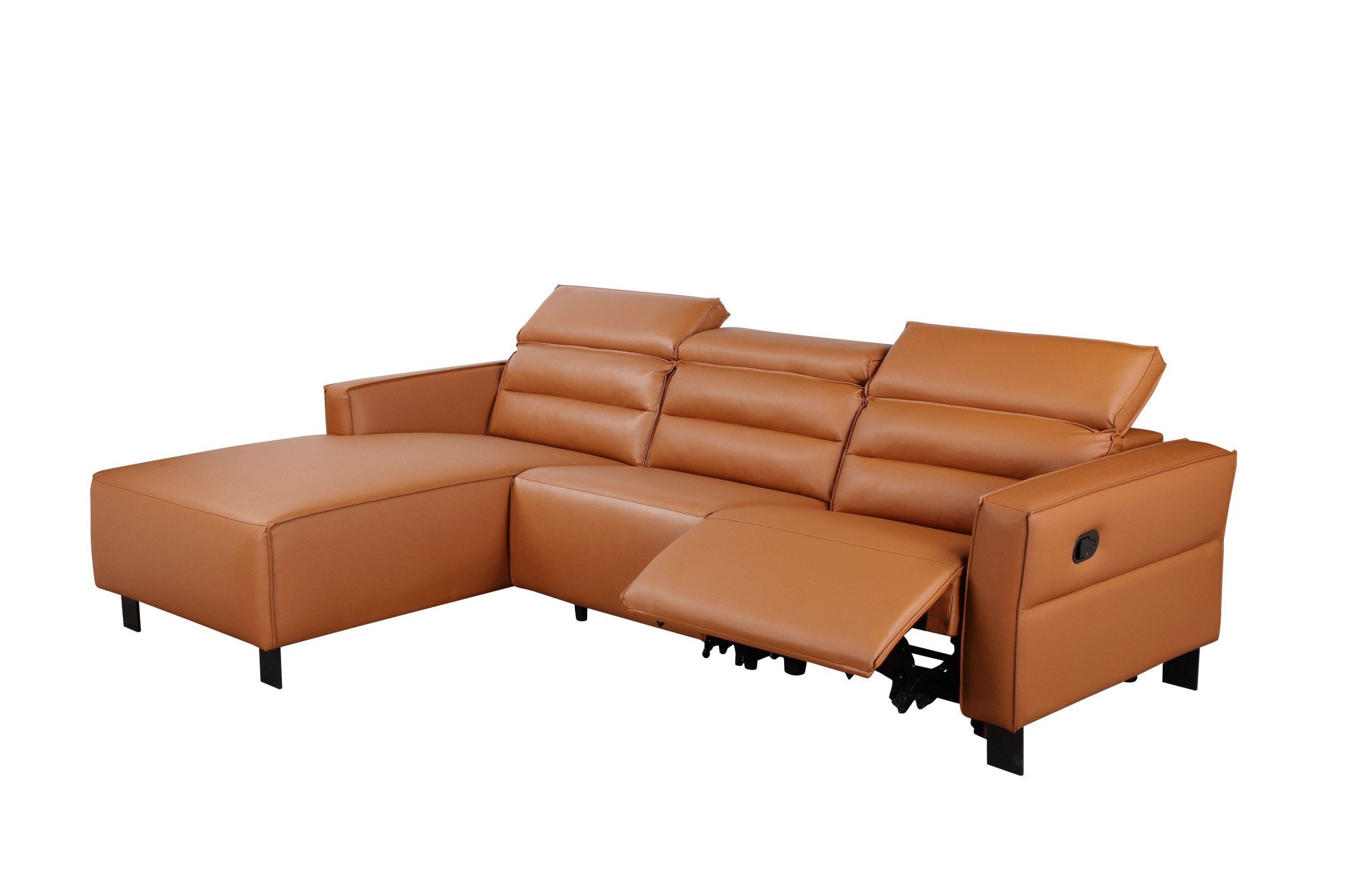 Places of Style Hoekbank Carpari, L-vorm, 263 cm, handmatige of elektrische relaxfunctie