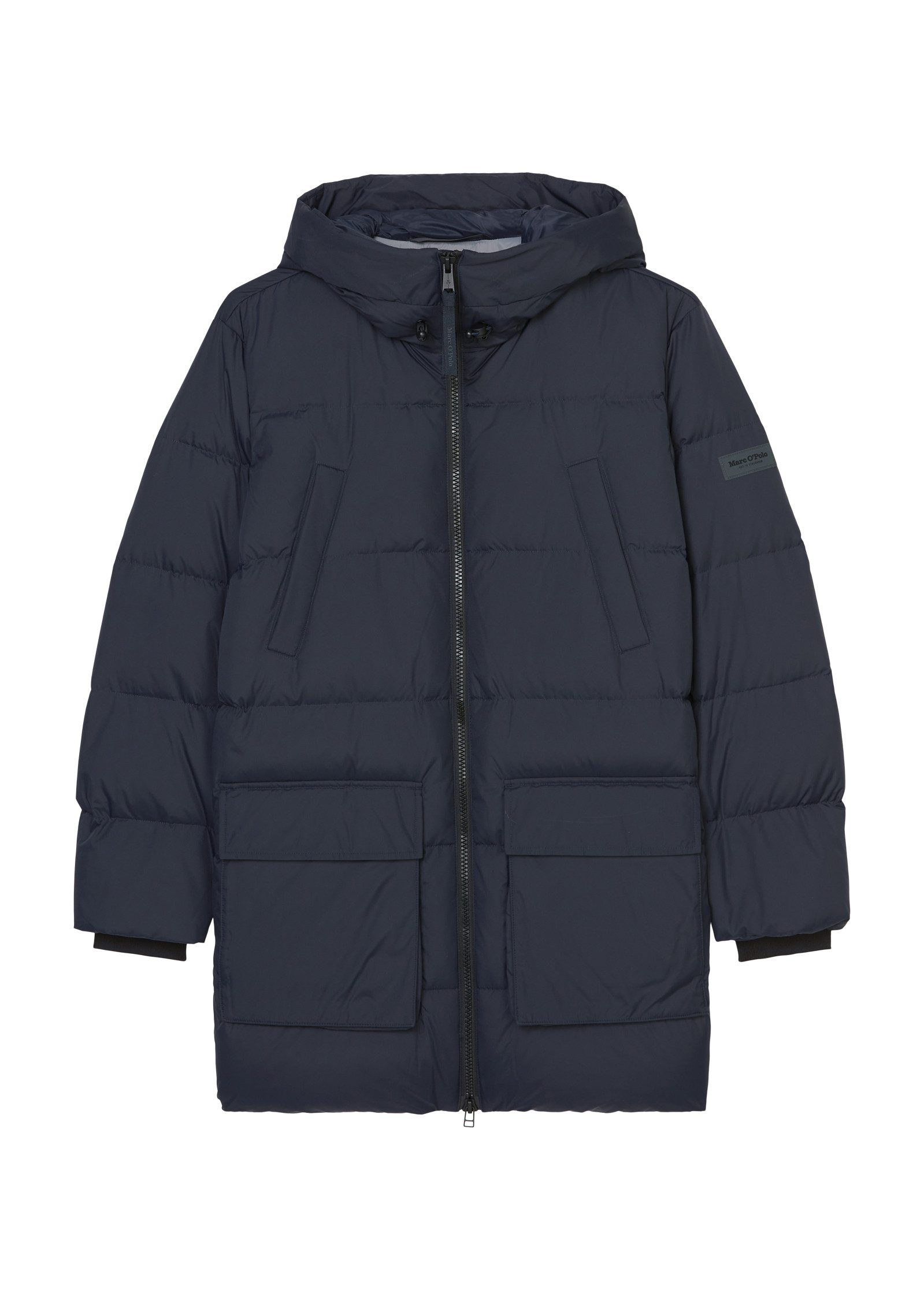 Marc O'Polo Winterjack met capuchon en veel details