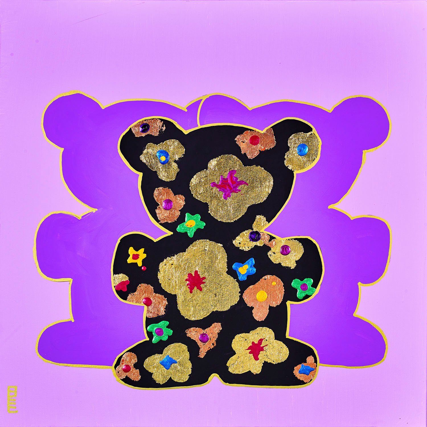 queence Artprint op linnen Bears VI Premium canvasstof, handgemaakt in Duitsland (1 stuk)