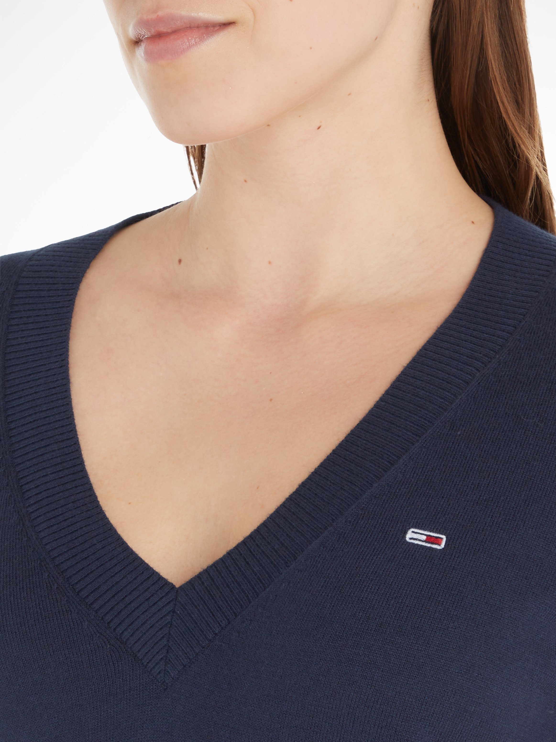 TOMMY JEANS Trui met V-hals TJW ESSENTIAL VNECK SWEATER
