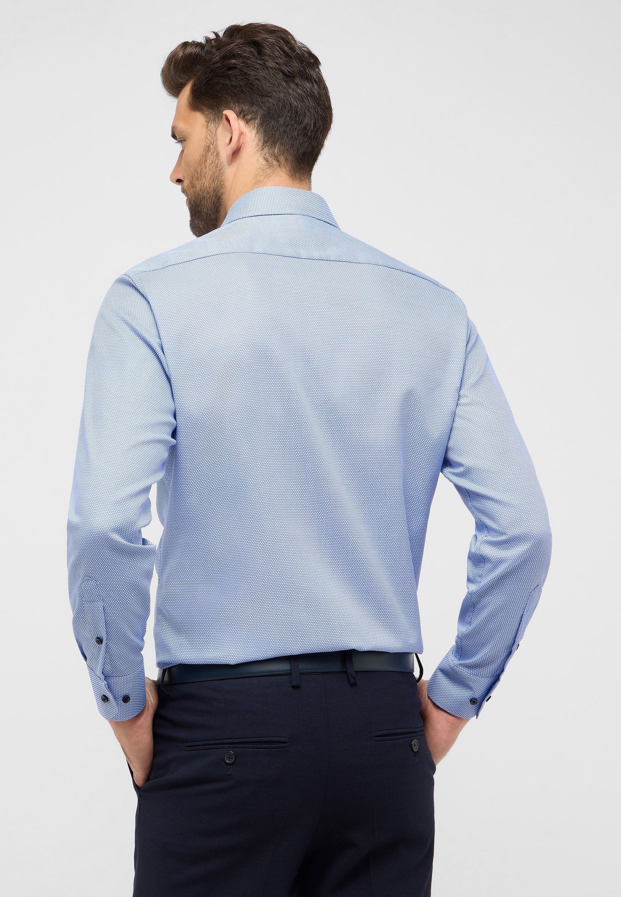 Eterna Overhemd met lange mouwen MODERN FIT NON IRON (strijkvrij)