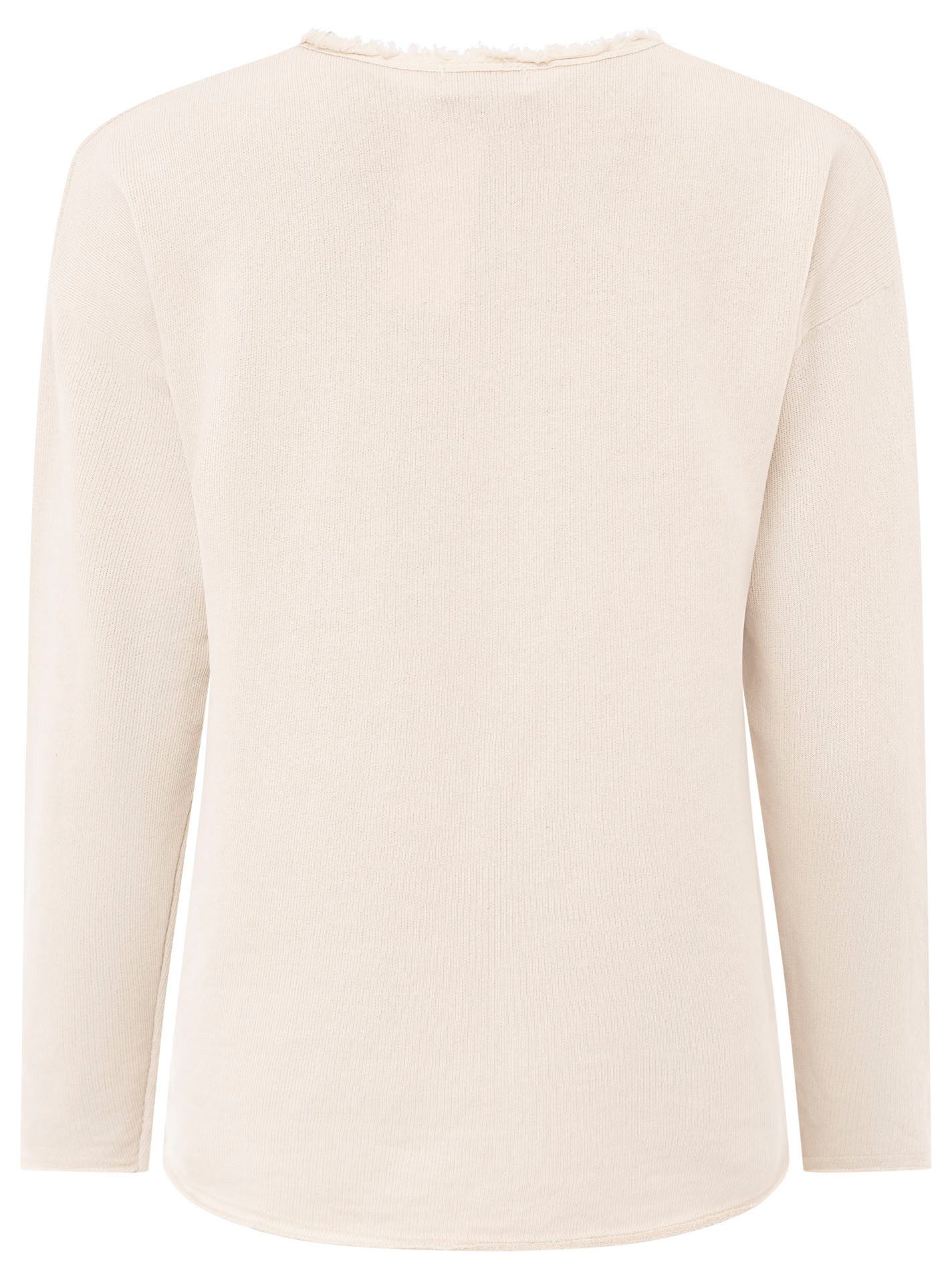Zwillingsherz Sweater "Sea Sand Sun" Met grote flock-opschrift in opvallende kleur