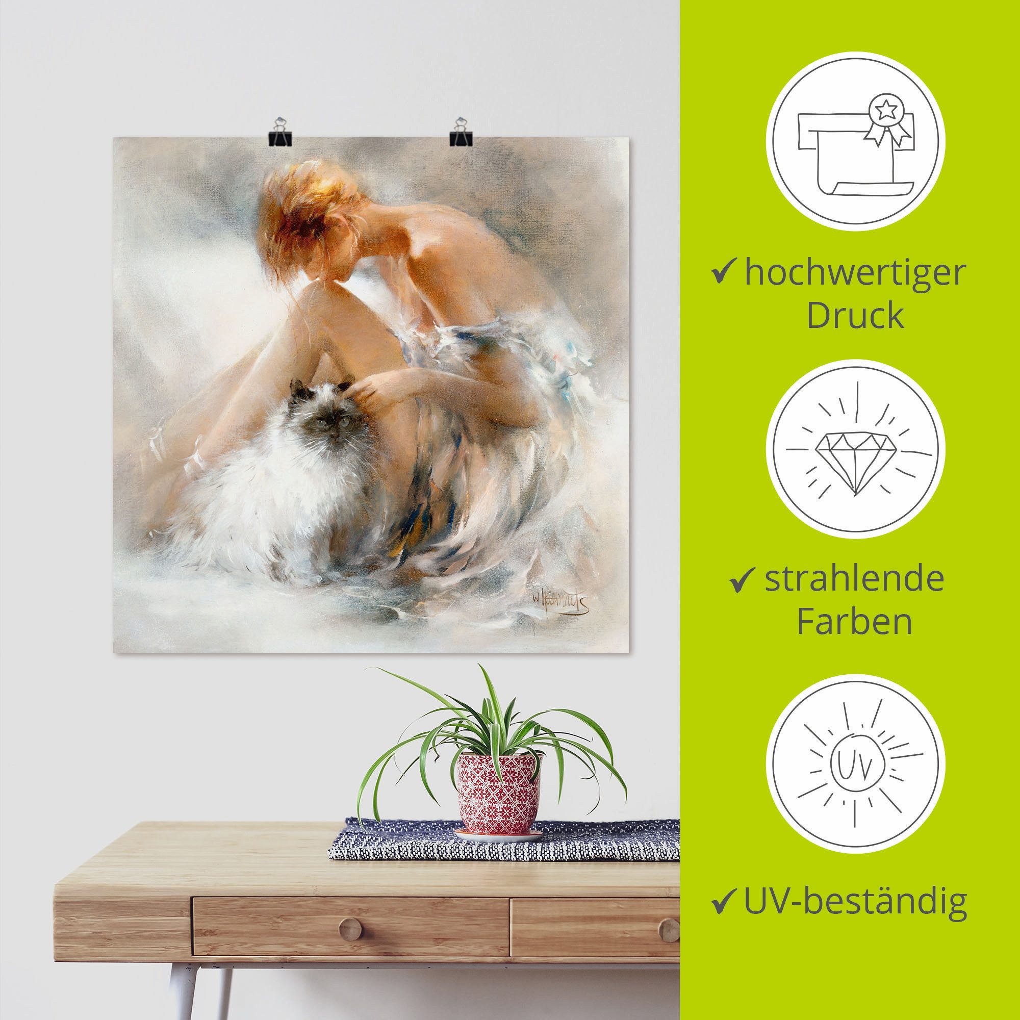 Artland Artprint Verlangen als artprint op linnen, poster, muursticker in verschillende maten