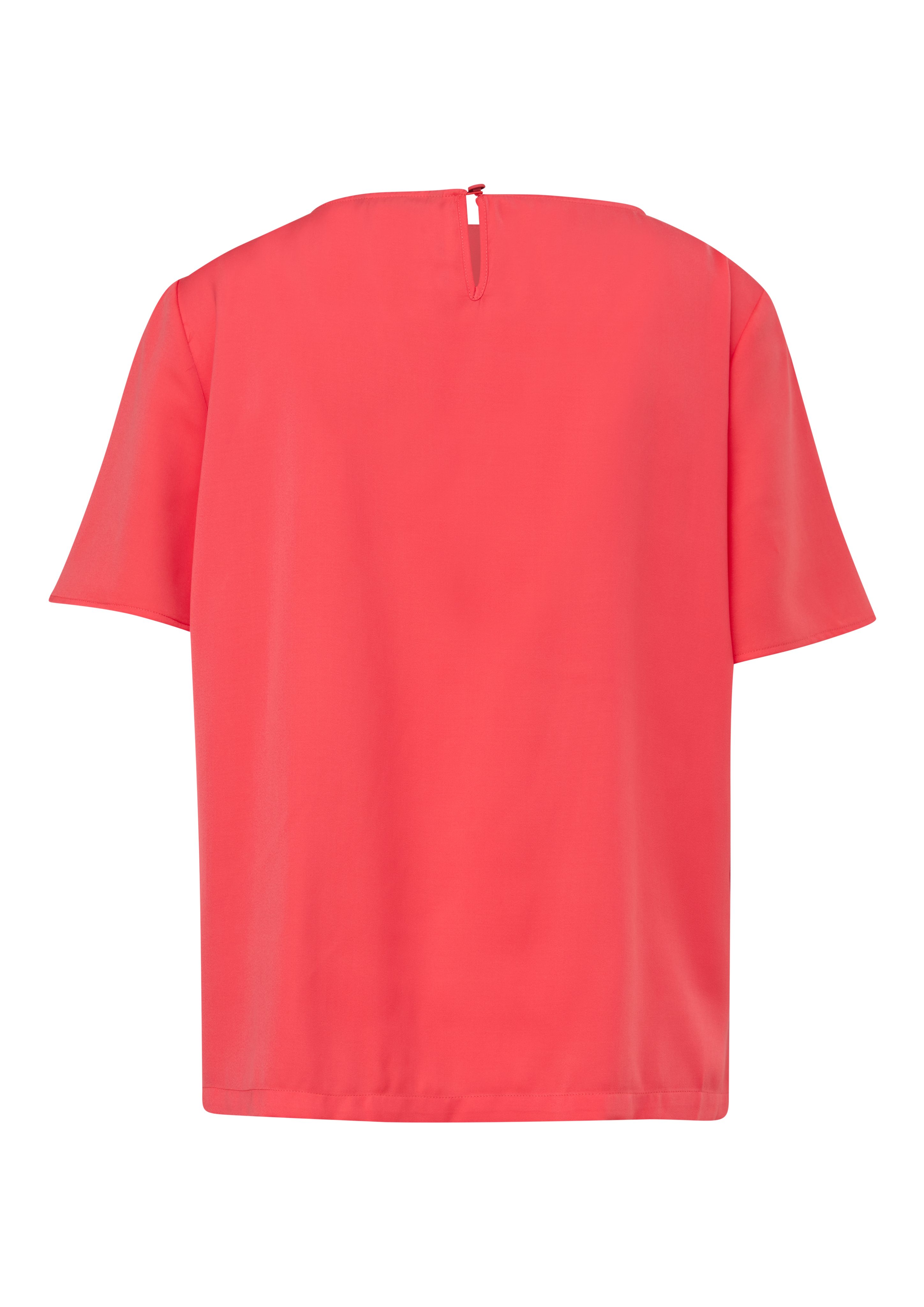 Comma Satijnen blouse met cut-out en knop in de nek