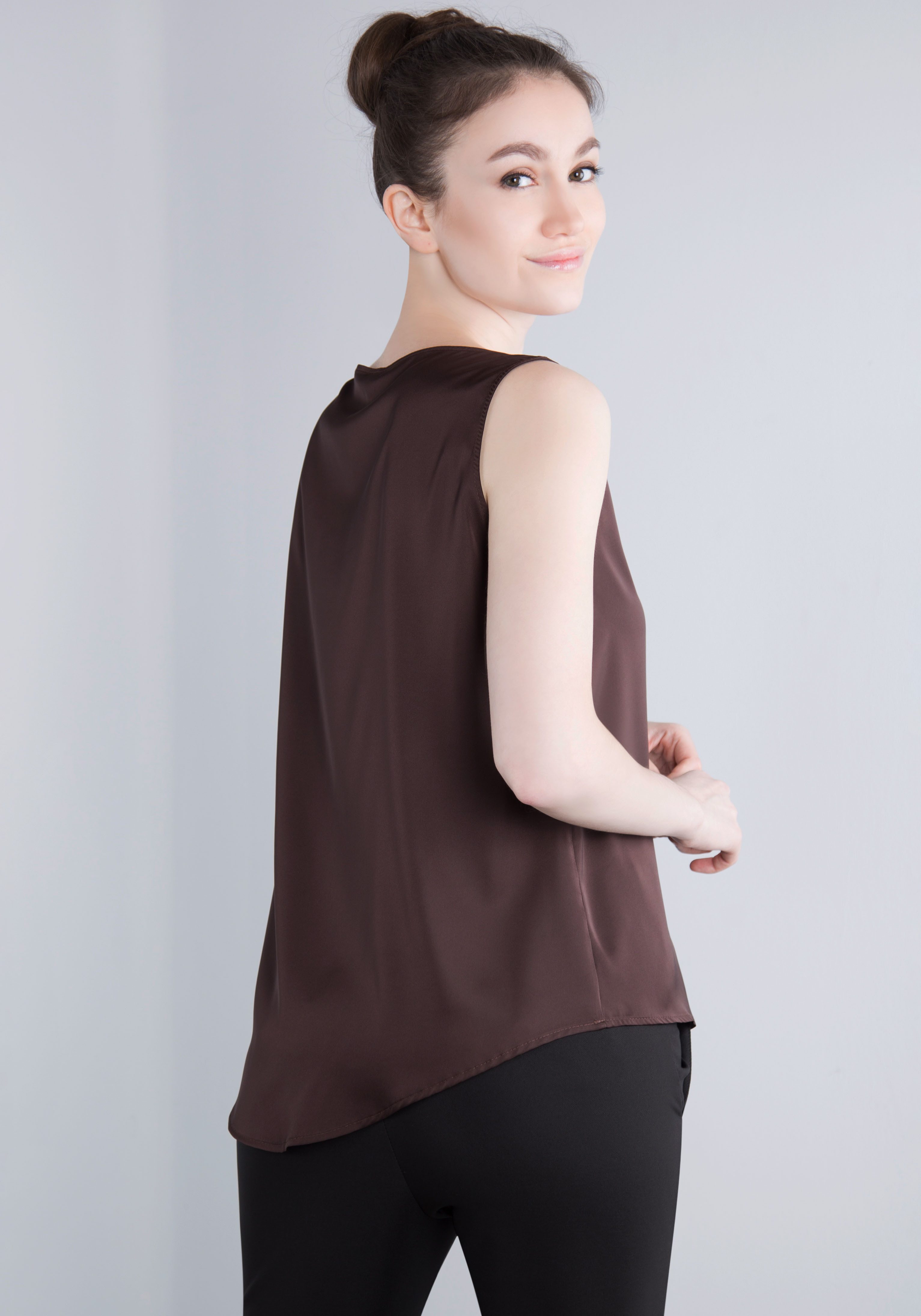 IMPERIAL Top in glanzende satijnkwaliteit