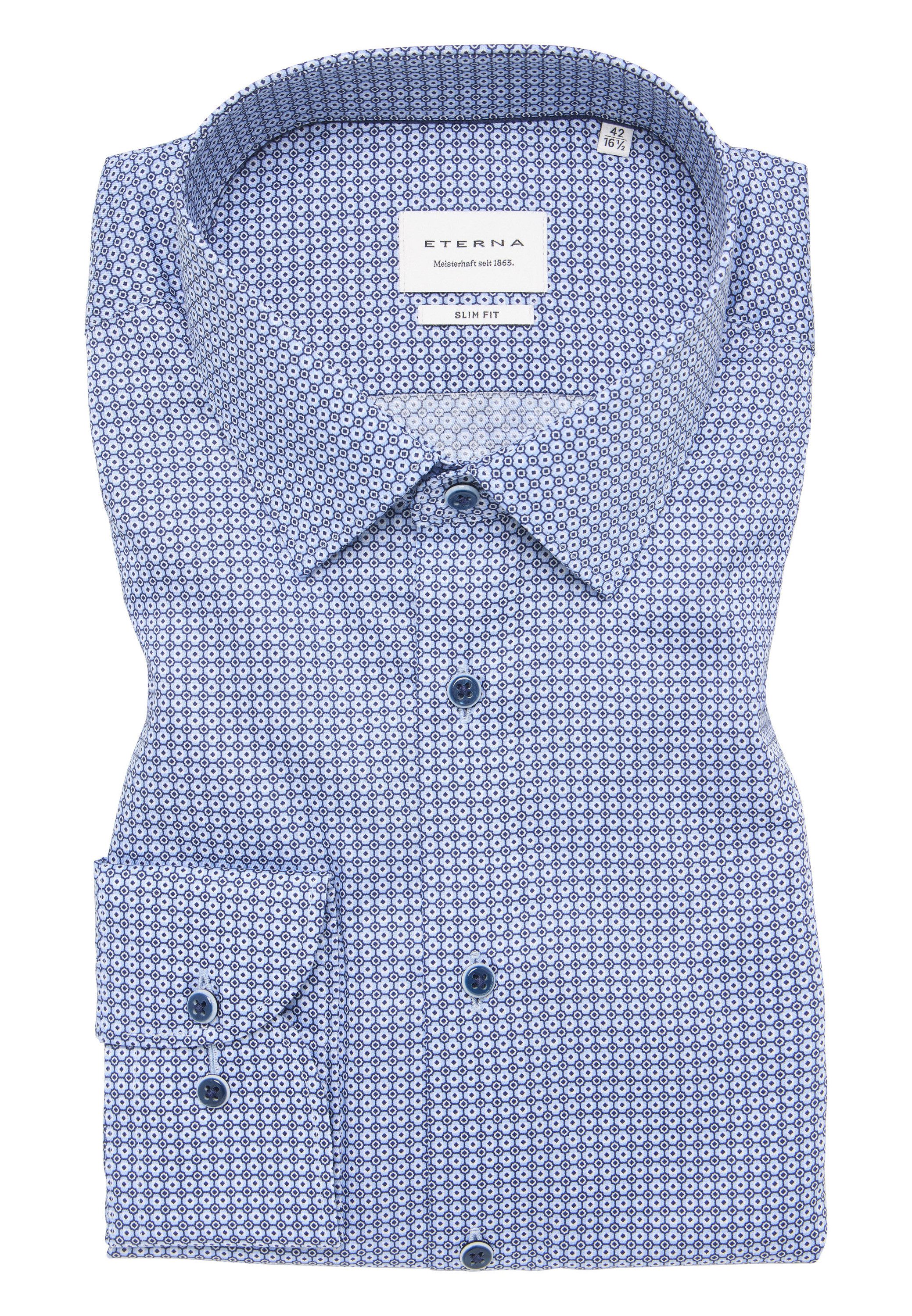 Eterna Overhemd met lange mouwen Slim fit NON IRON (strijkvrij)