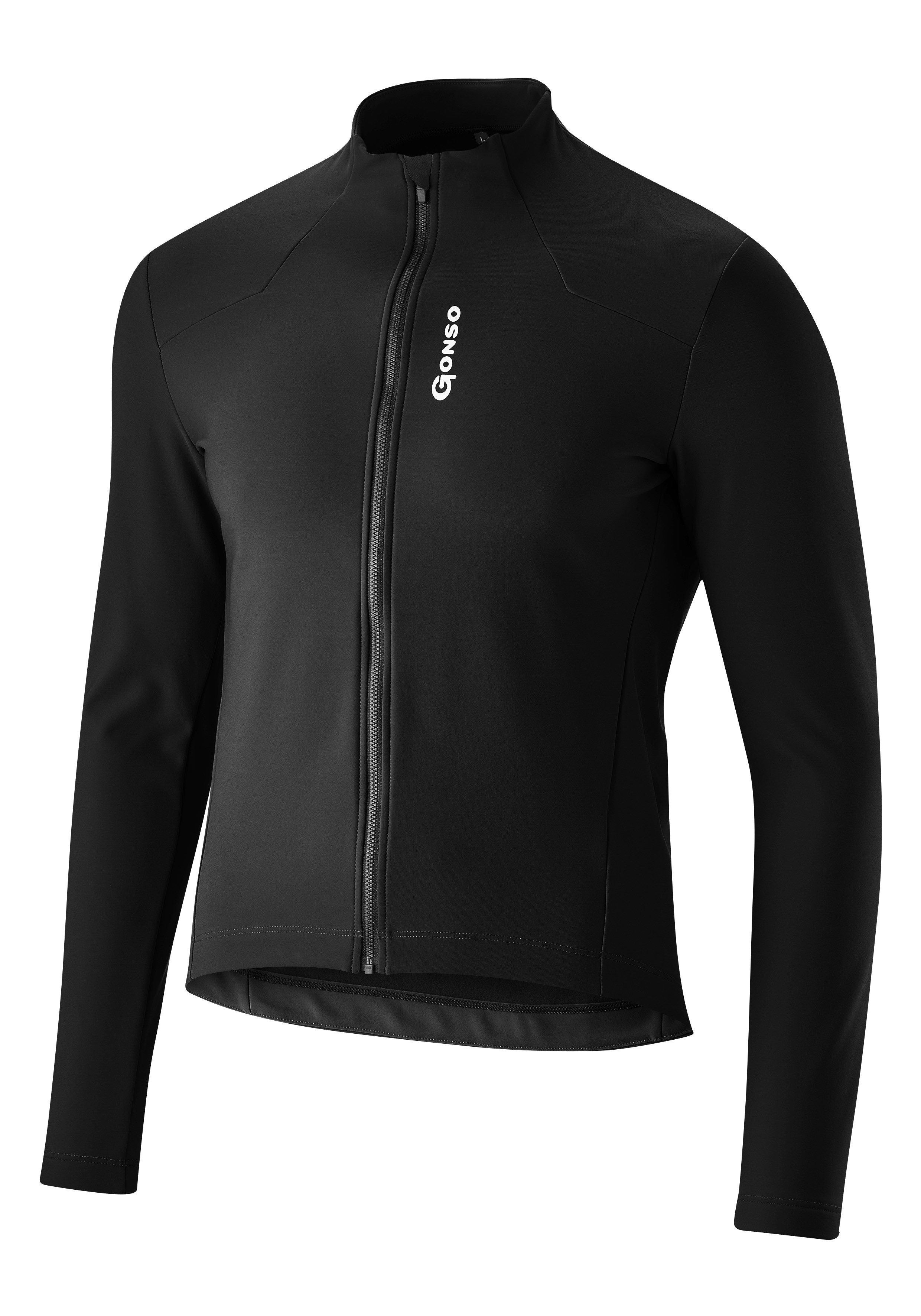 Gonso Fietsshirt SITIVO TRIKOT THERM M Heren fiets trui lange mouwen, isolerende full-zip trui, tight fit
