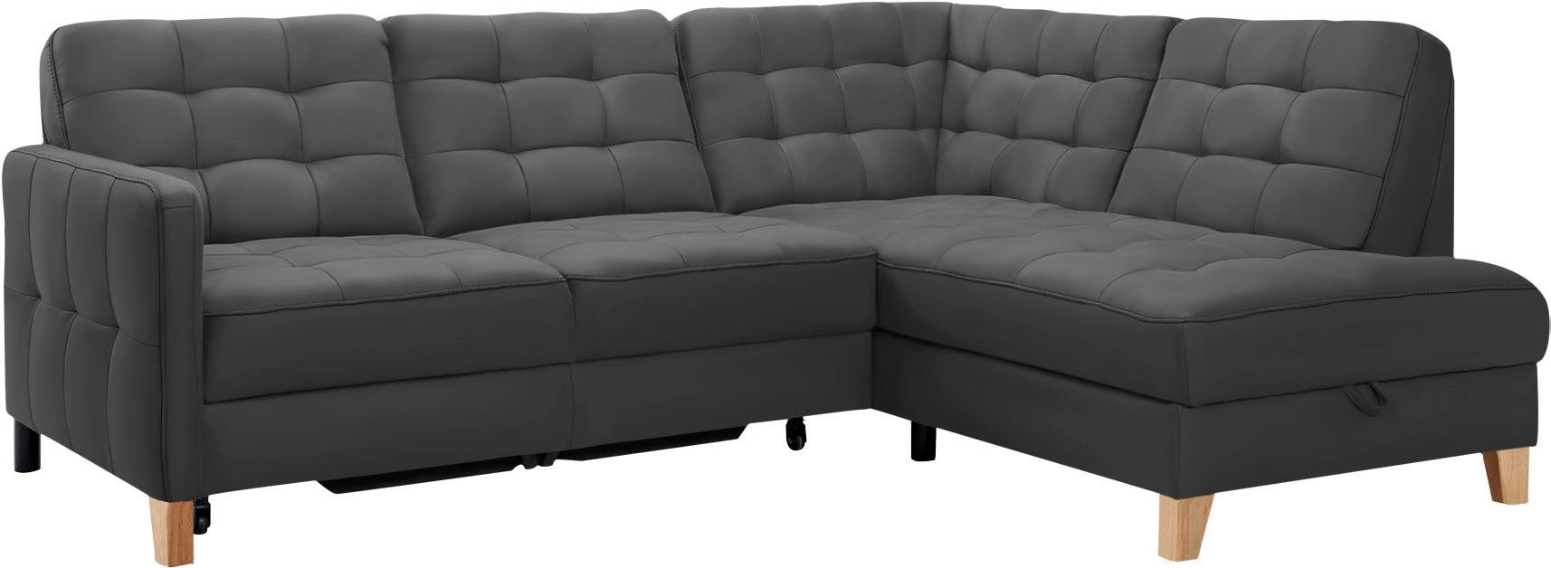 exxpo - sofa fashion Hoekbank Elio, compact en comfortabel, handig, tijdloos design, L-vorm