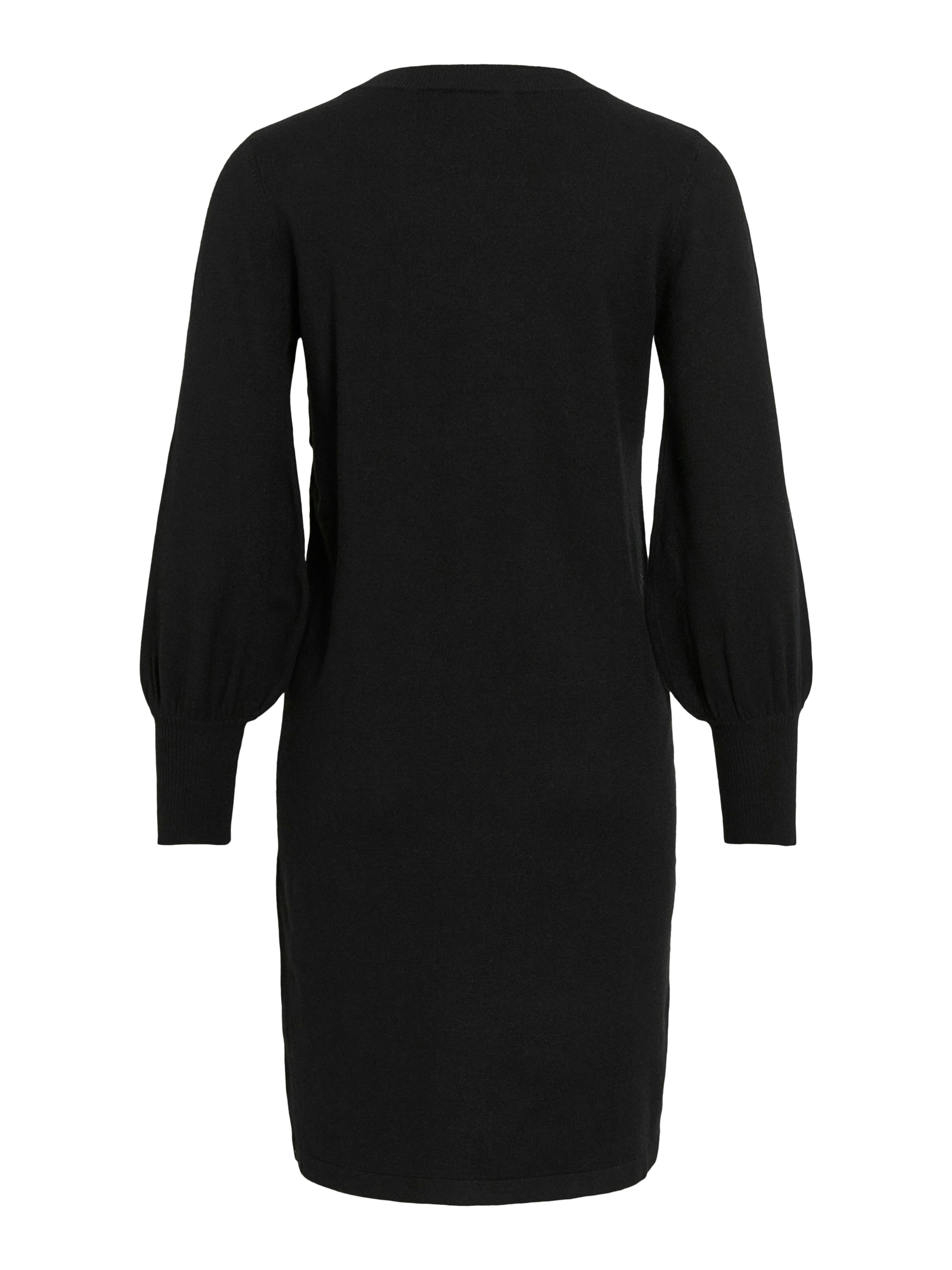 Vila Gebreide jurk VIKERRY O-NECK KNIT DRESS - NOOS