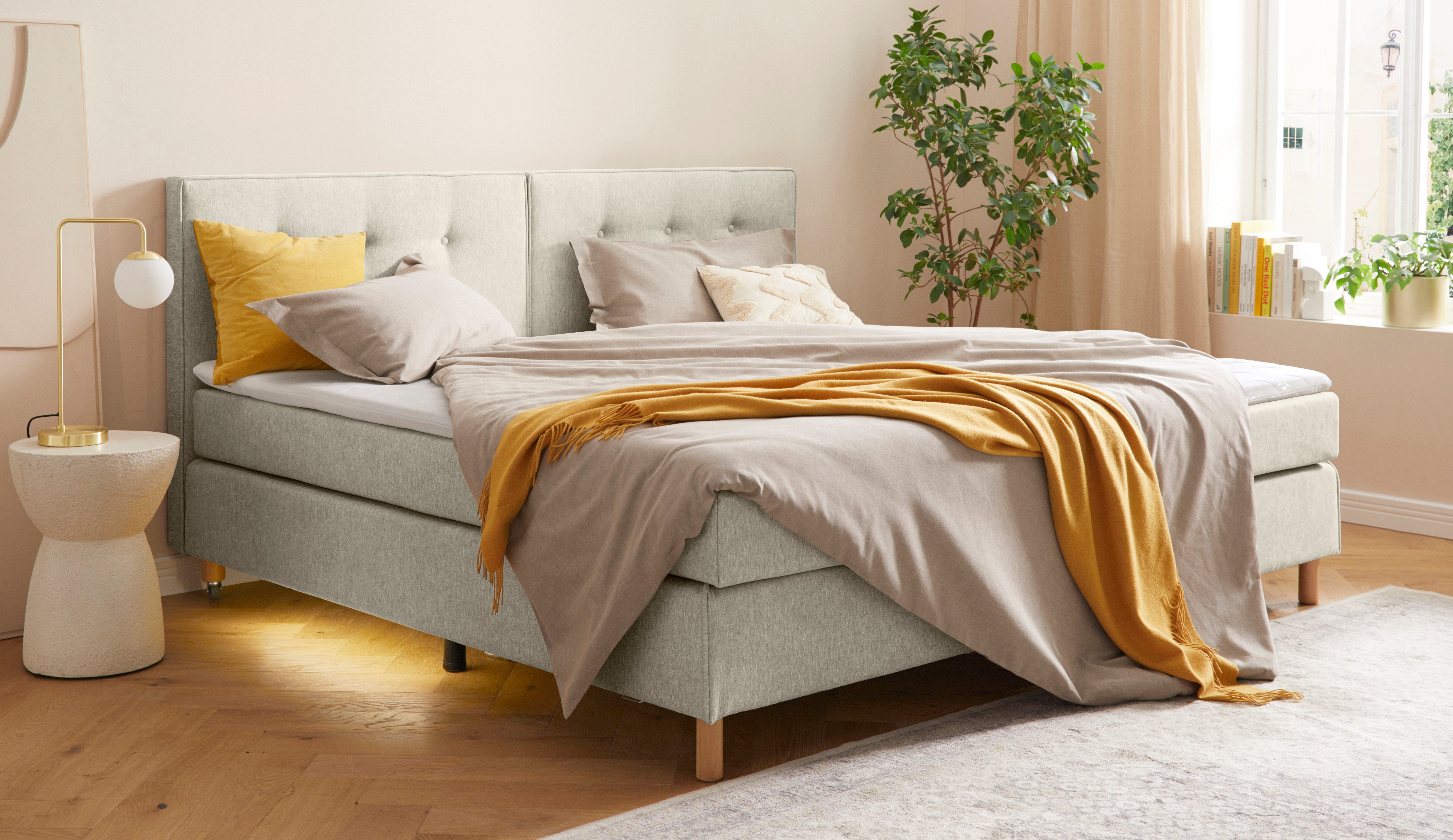 Home affaire Boxspring Heimatblick 100x200cm naar wens uitbreidbaar naar dubbel- en familiebest