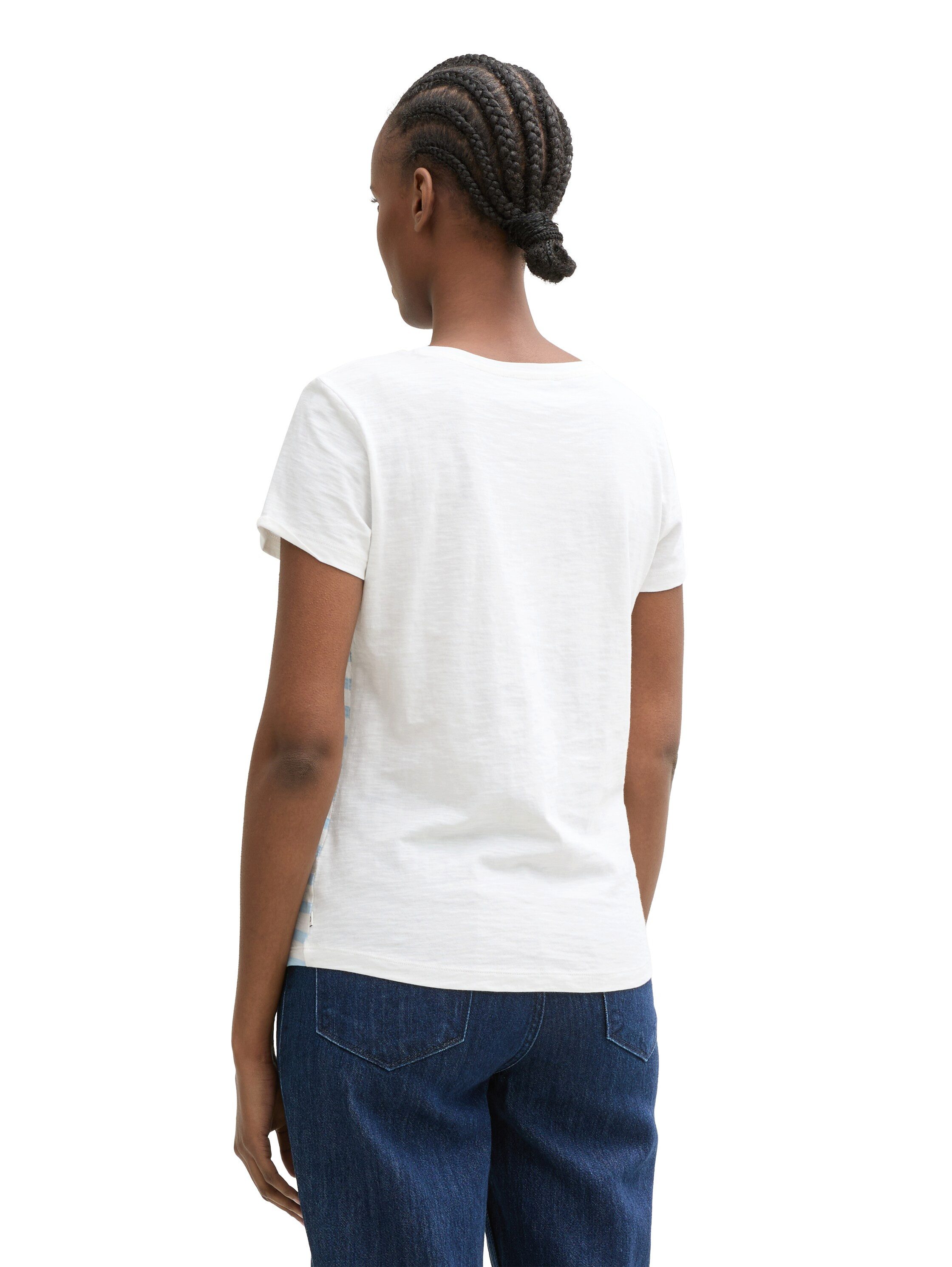 Tom Tailor Denim T-shirt met streepmotief