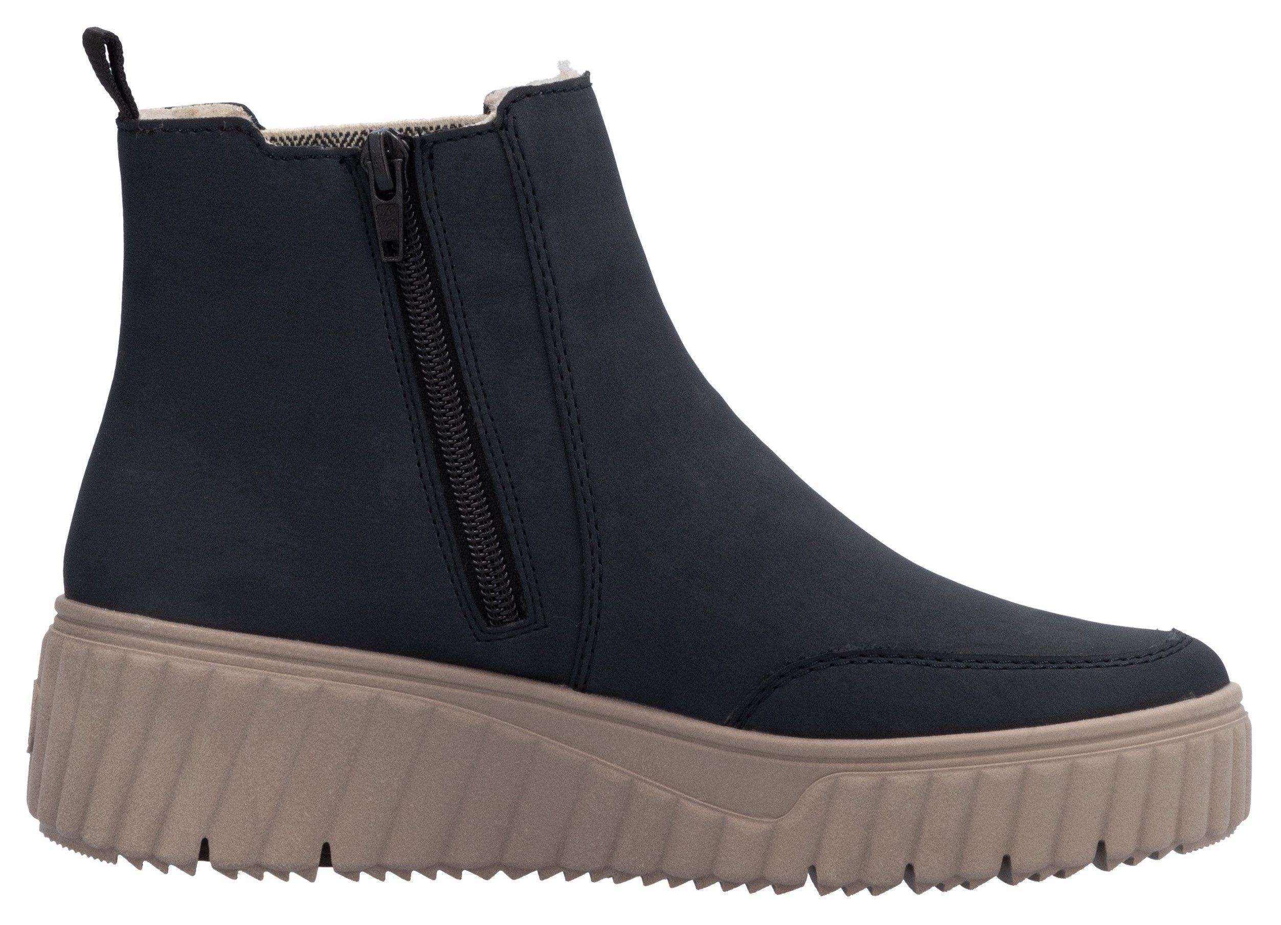 Rieker Chelsea-boots , instaplaarzen, wedge enkellaars met trekband