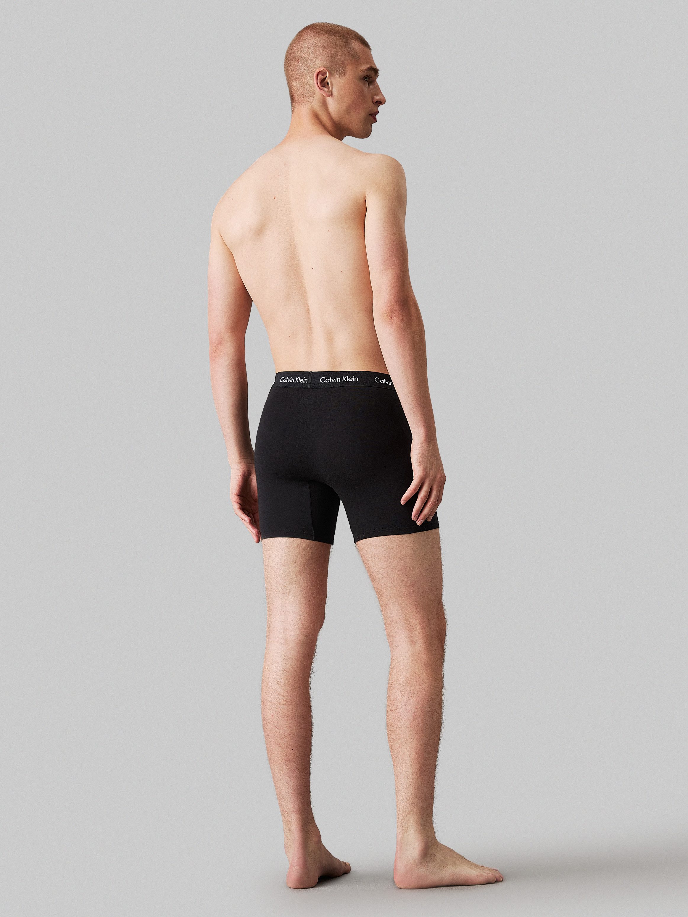Calvin Klein Boxershort CK lange boxer met langere pijpen (set 3 stuks)