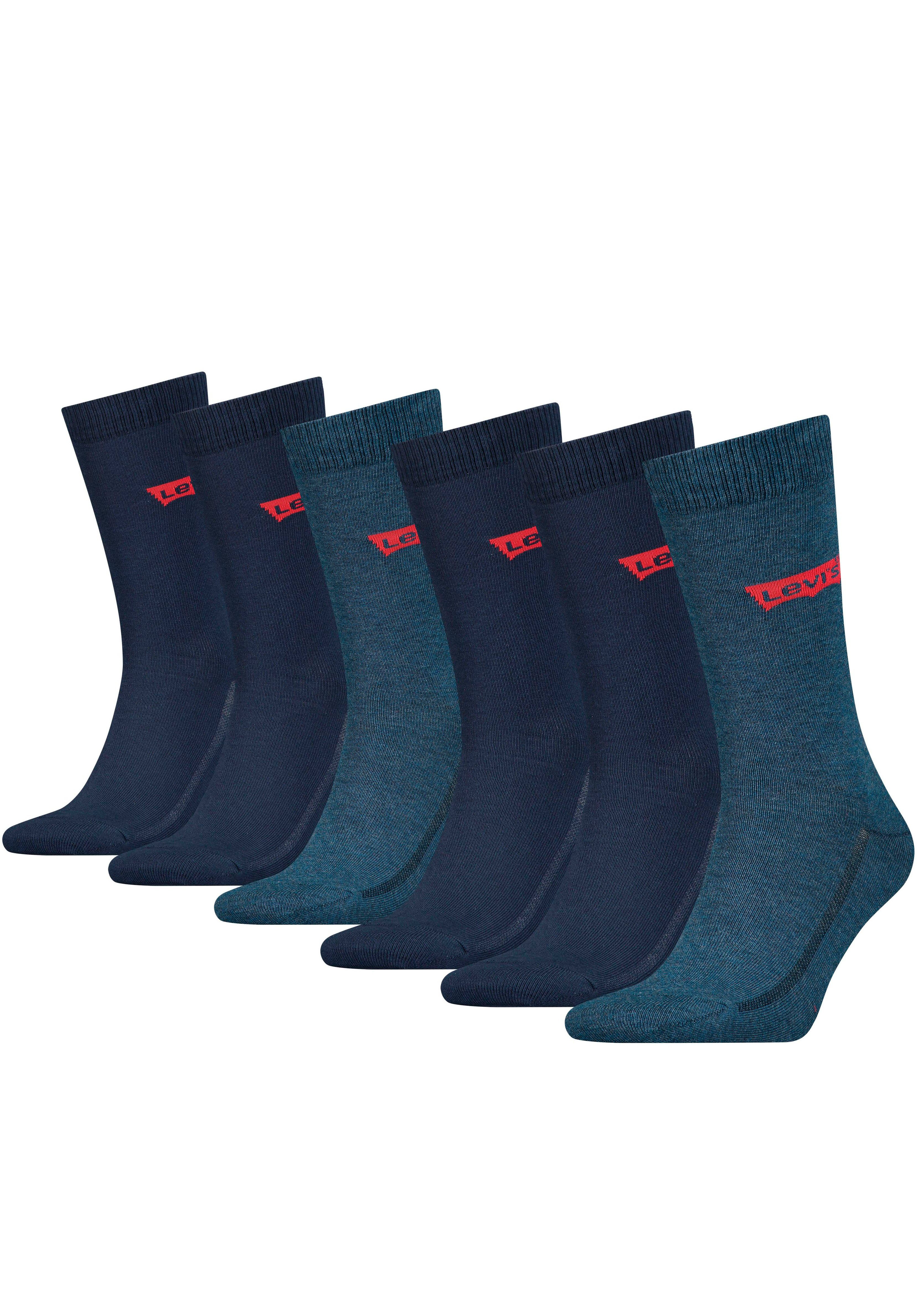 Levi's® Sokken met brede logoband (6 paar, Set van 6)