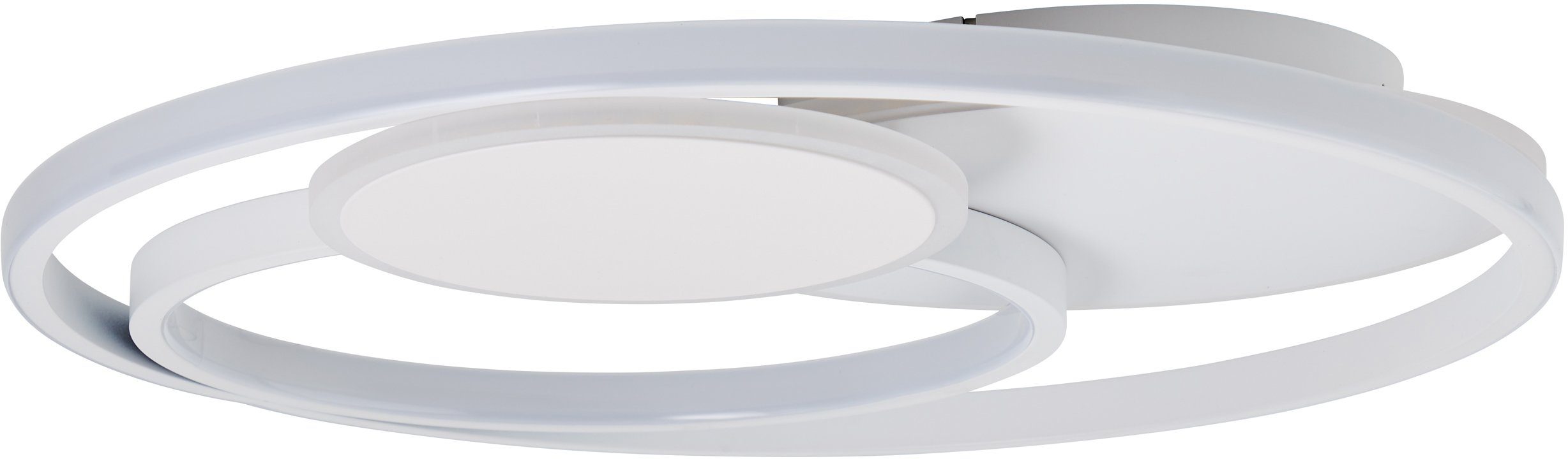 Brilliant Leuchten Led-plafondlamp Runda Ø 50 cm, 5200 lm, 3000-6500 K, dimbaar, CCT, afstandsbediening, metaal (1 stuk)