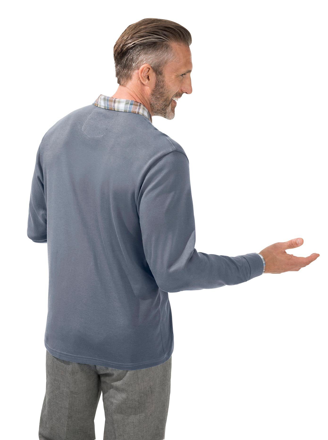 Classic Basics Poloshirt met lange mouwen (1-delig)