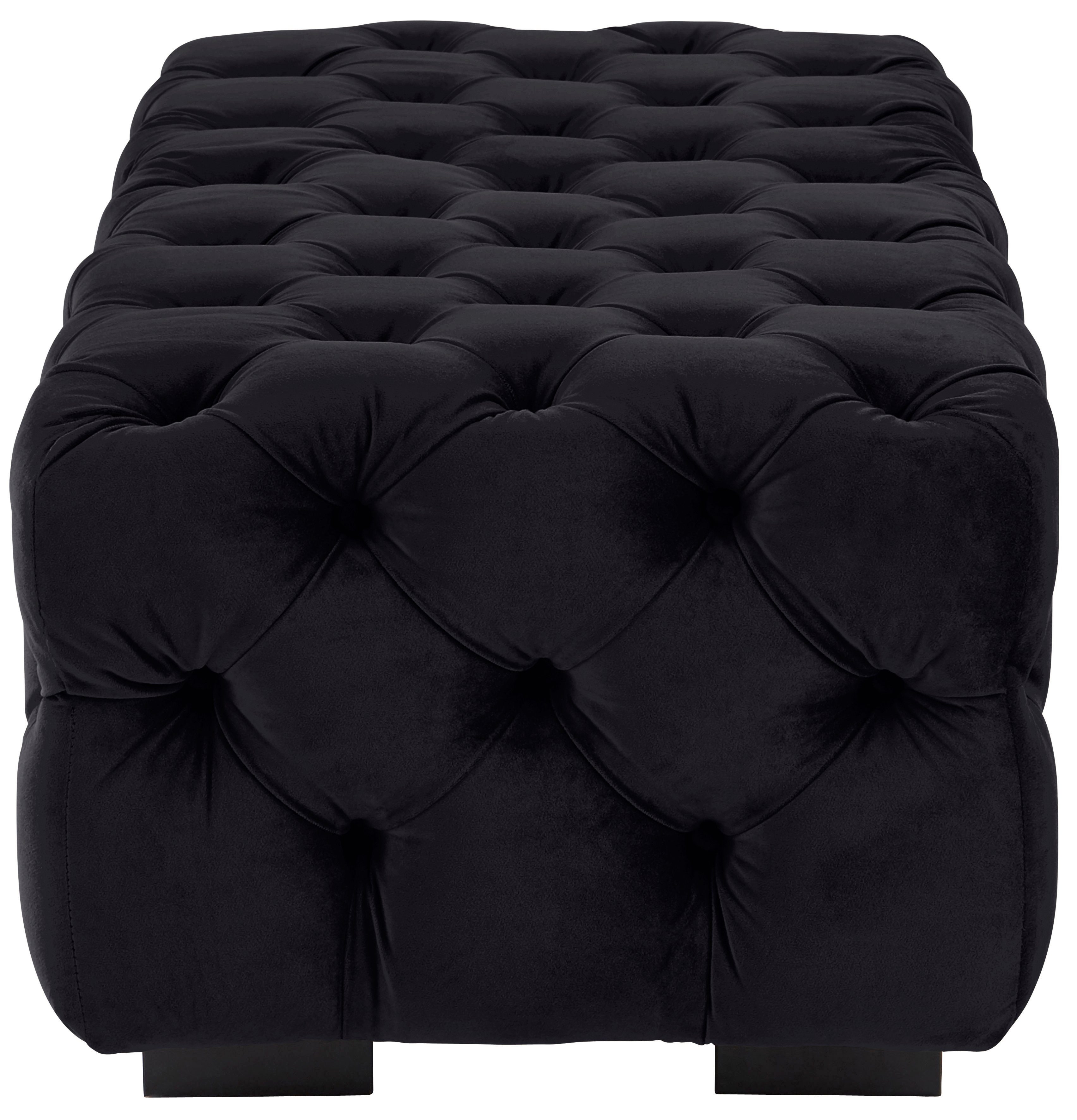 Guido Maria Kretschmer Home&Living Hocker Kalina met klassieke chesterfield-capitonnage