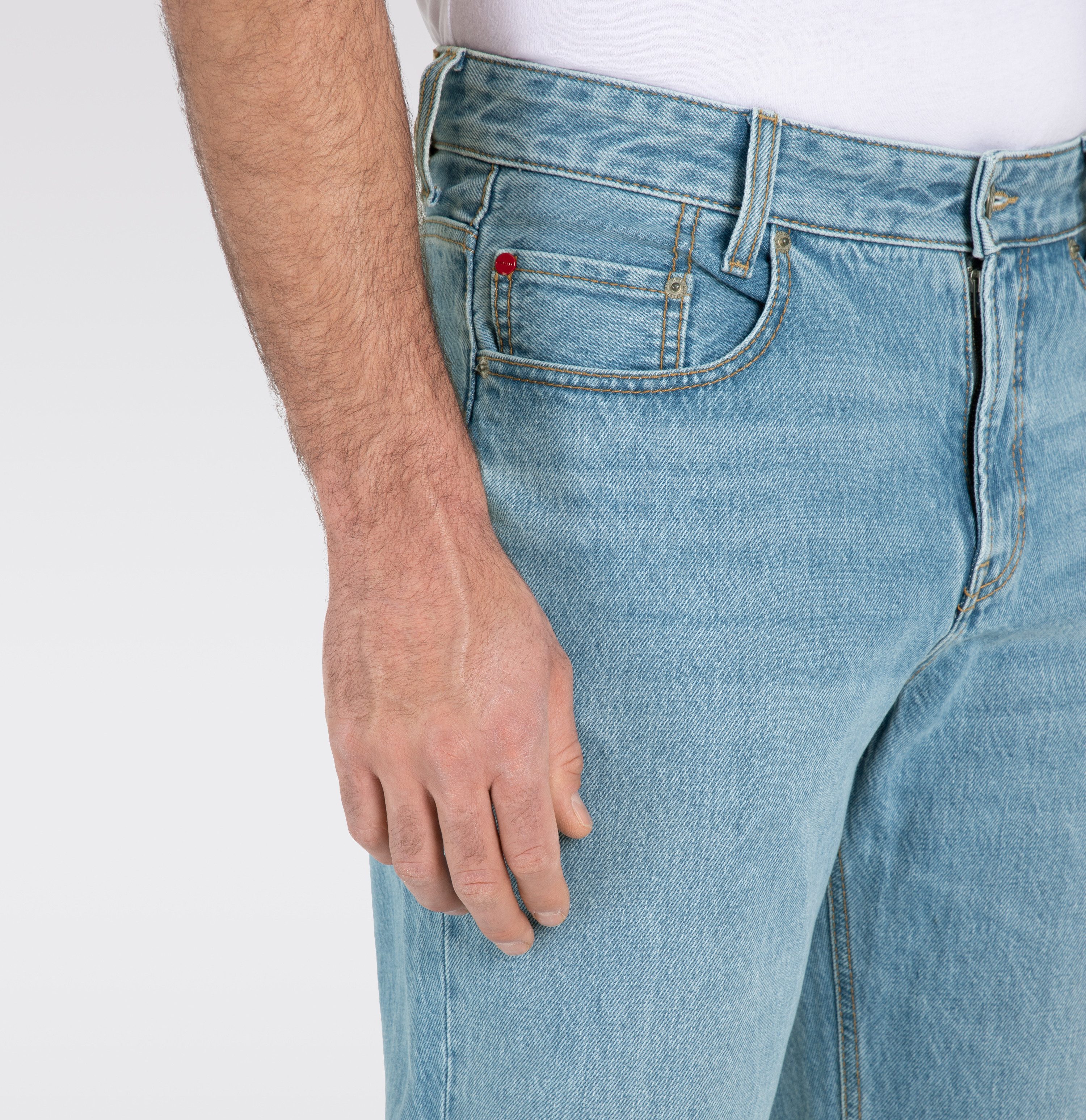 MAC 5-pocket jeans Rick met contrasterende stiksels