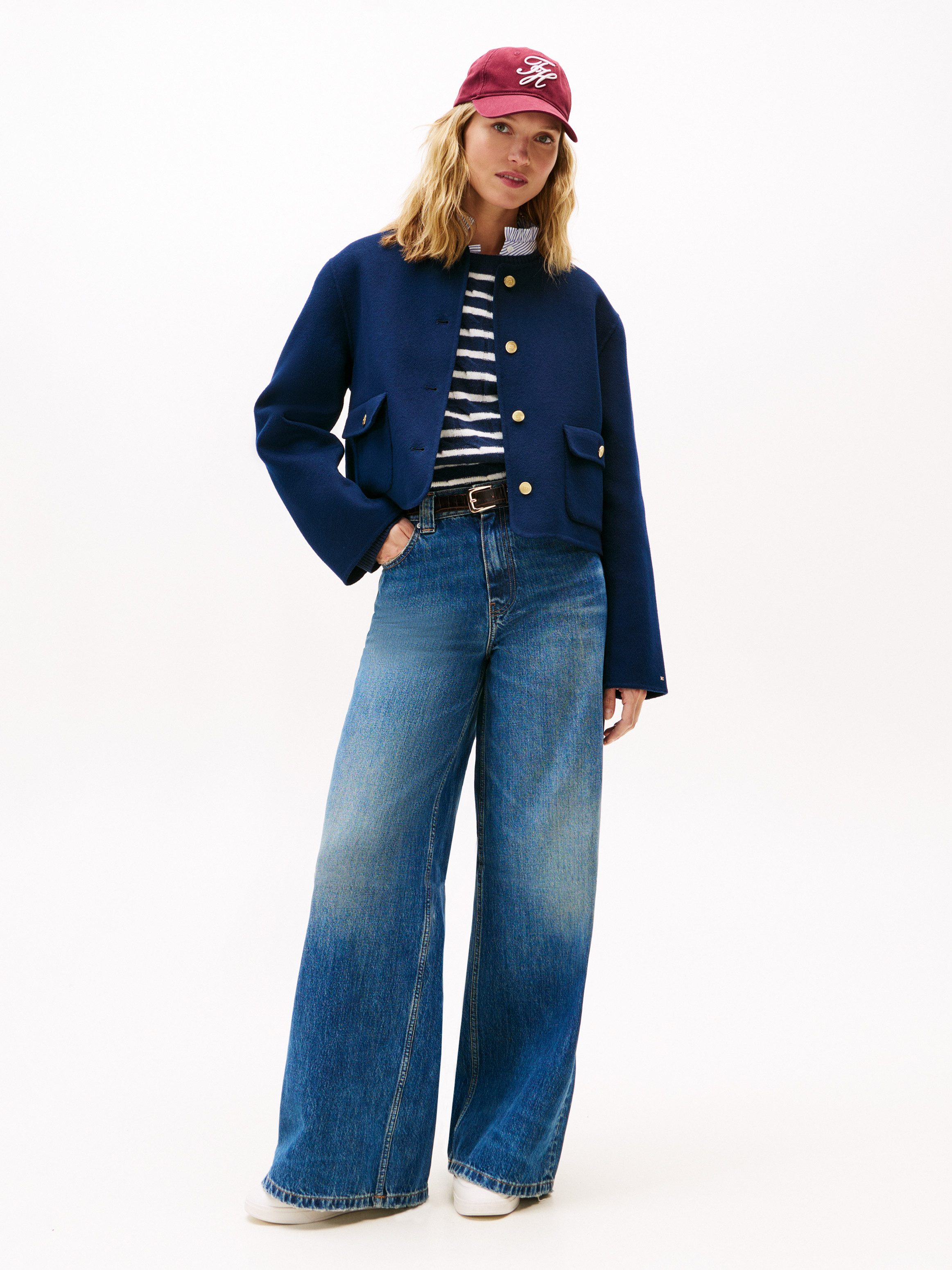 Tommy Hilfiger Kort jack DF WOOL BLEND REG LADY JACKET