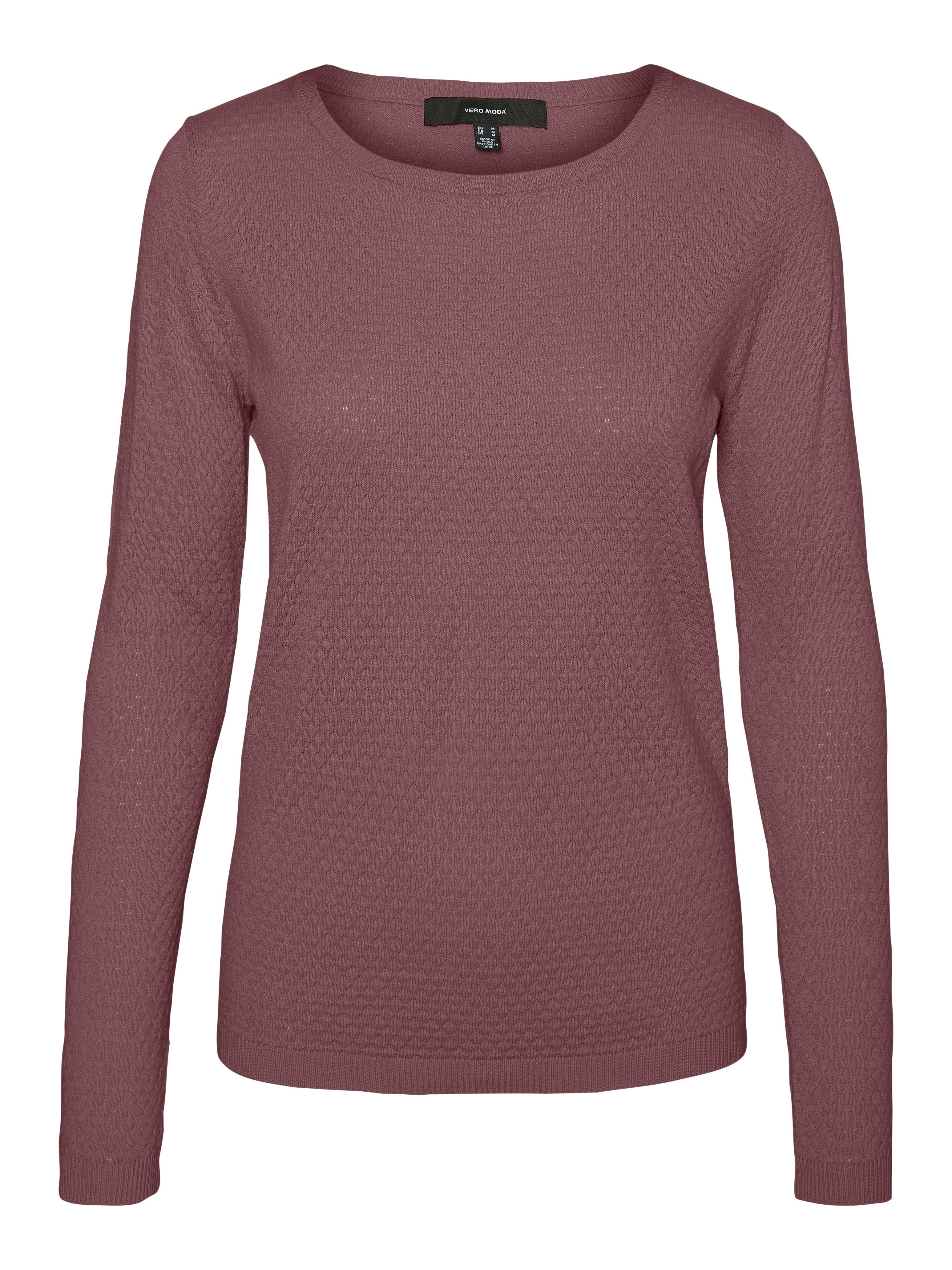 Vero Moda Trui met ronde hals VMCARE STRUCTURE LS O-NECK BLOU NOOS