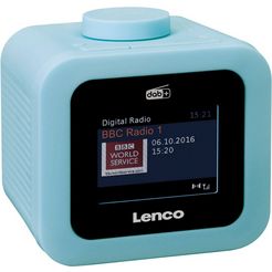lenco wekkerradio cr-620 blauw