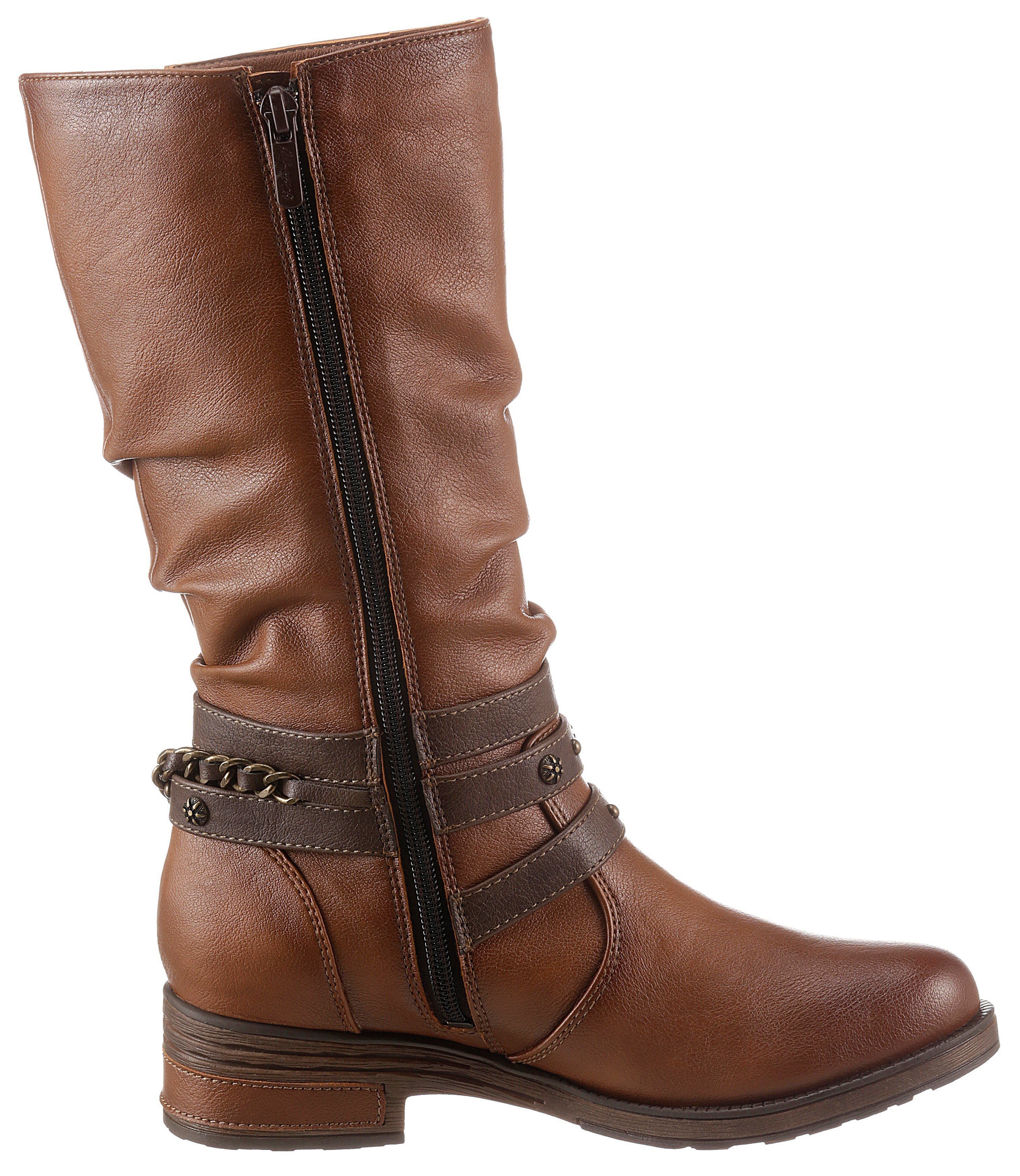 Mustang Shoes Laarzen met studsband en sierketting