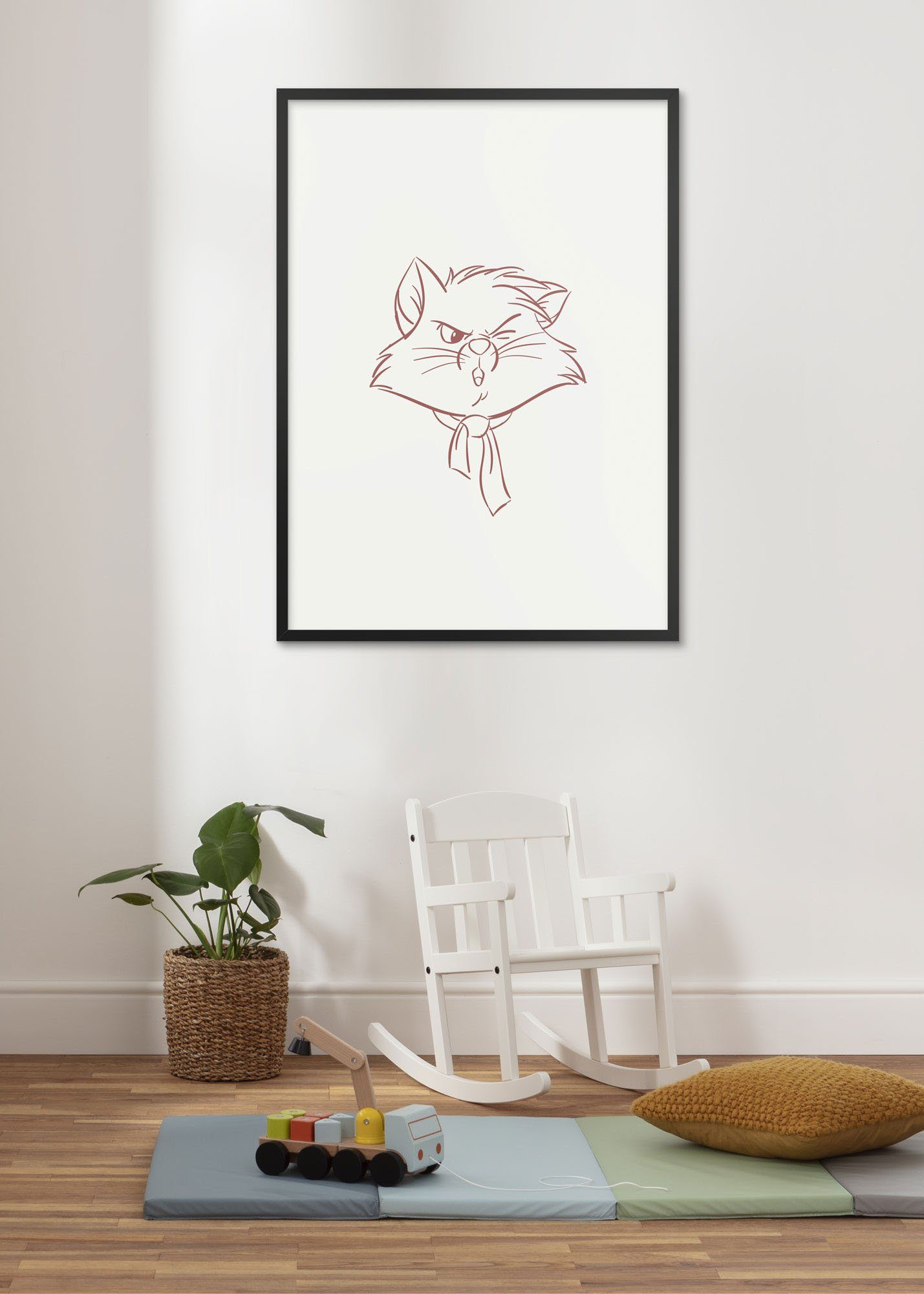 Komar Wanddecoratie Brave Berlioz Wanddecoratie voor de kinderkamer - zonder lijst (1 stuk)