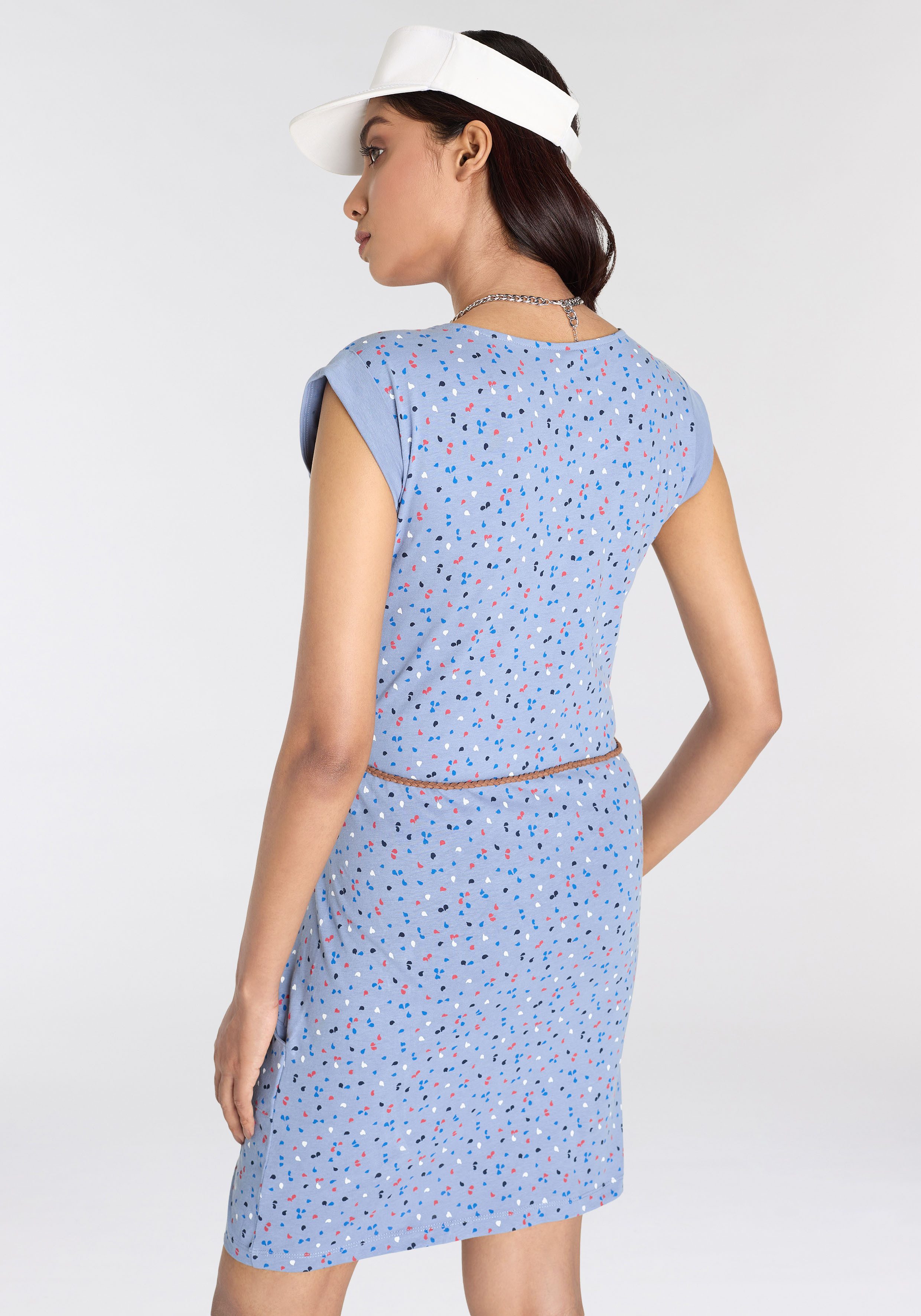 KangaROOS Jerseyjurk met all-over print (set Met een afneembare riem)