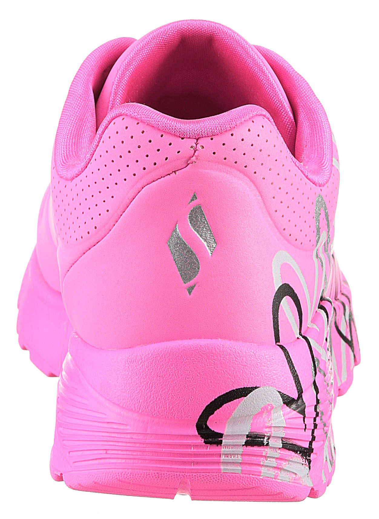 Skechers Sneakers UNO LITE-METALLIC LOVE , wedge-veterschoen, skech-air functie, maat sjabloon om te downloaden