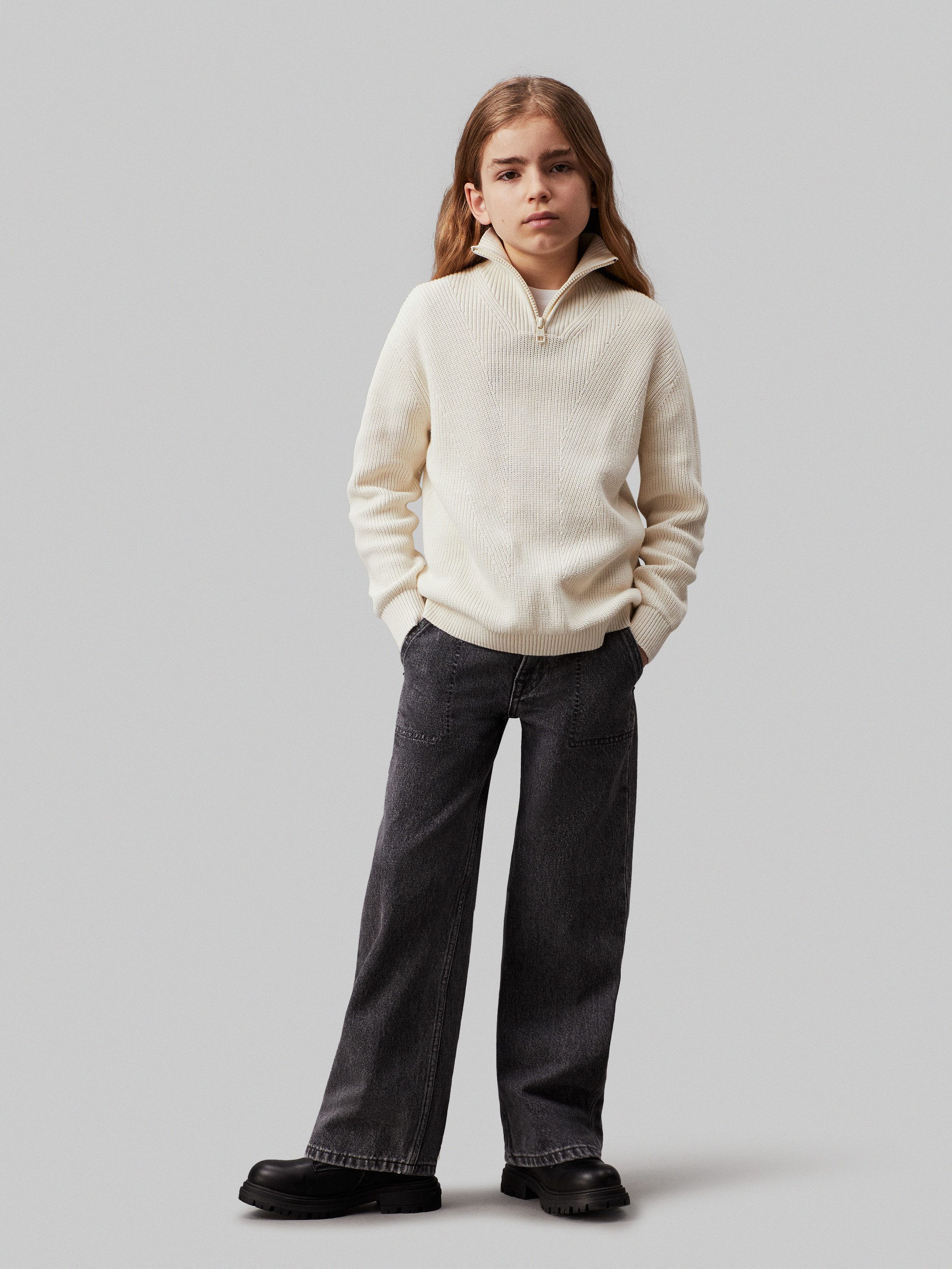 Calvin Klein Straight jeans AUTHENTIC GREY SKATER voor kinderen tot 16 jaar