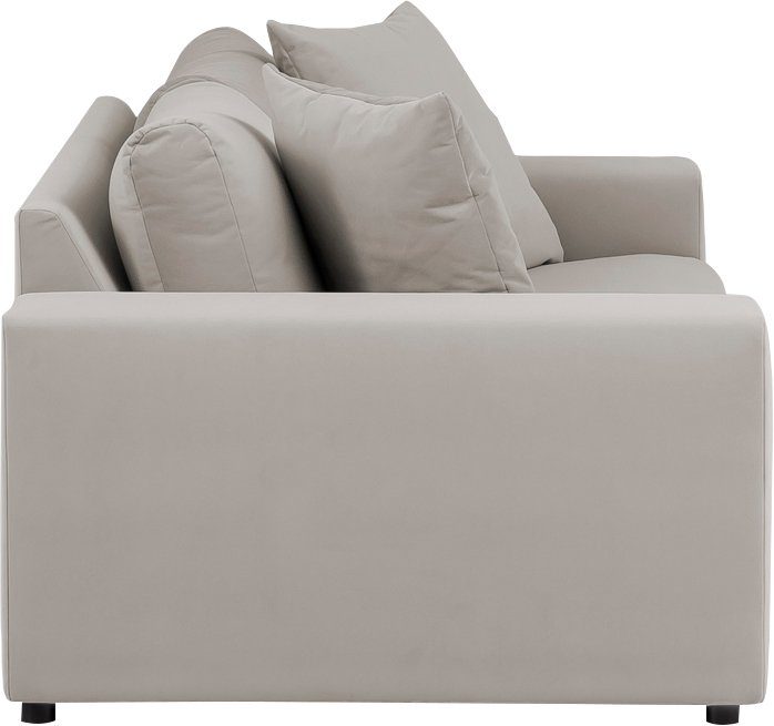 andas 3-zitsbank SLEETLAND XXL in fluweel of vintage lederlook