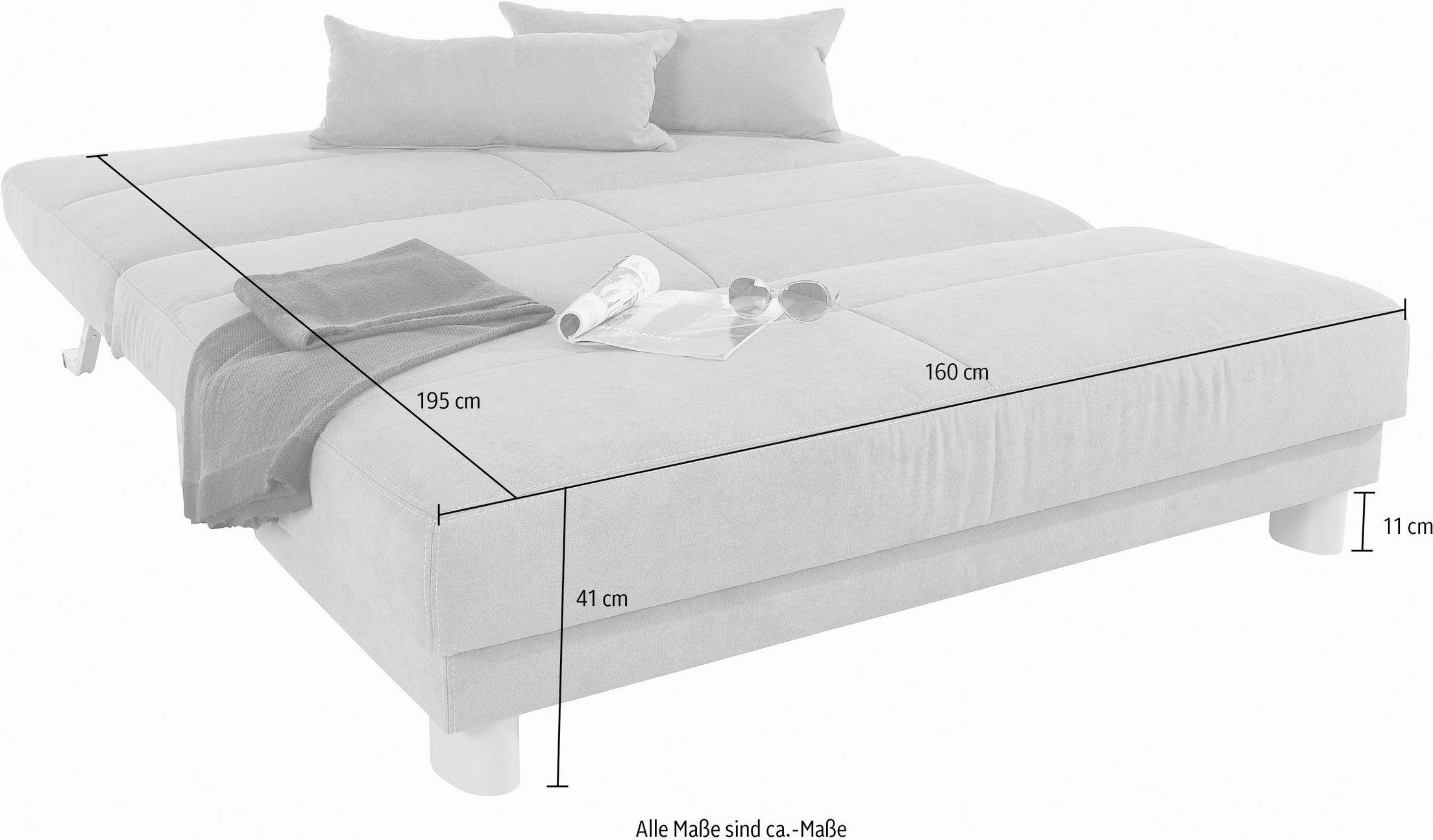 INOSIGN Slaapbank GINA in een handomdraai van bank in bed te veranderen