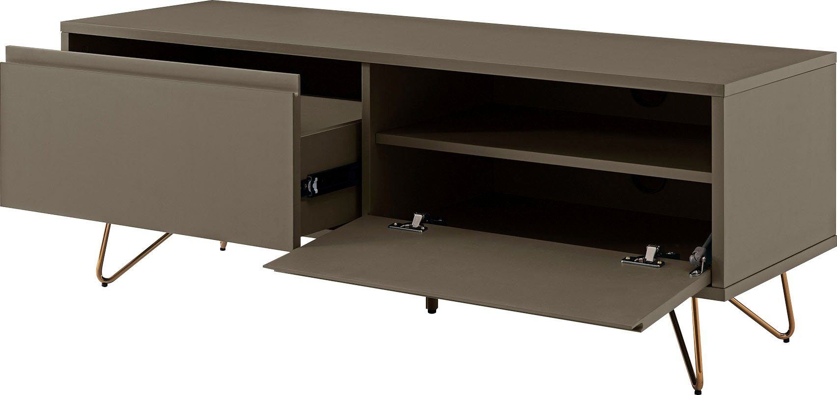 SalesFever Tv-meubel Commode met kleppendempers, hairpin benen