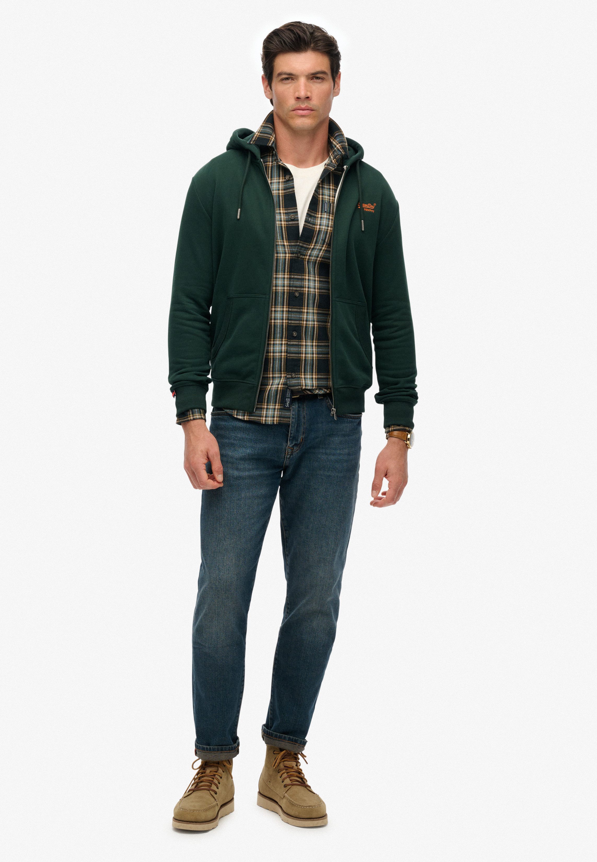 Superdry Capuchonsweatvest ESSENTIAL LOGO ZIP HOODIE HB