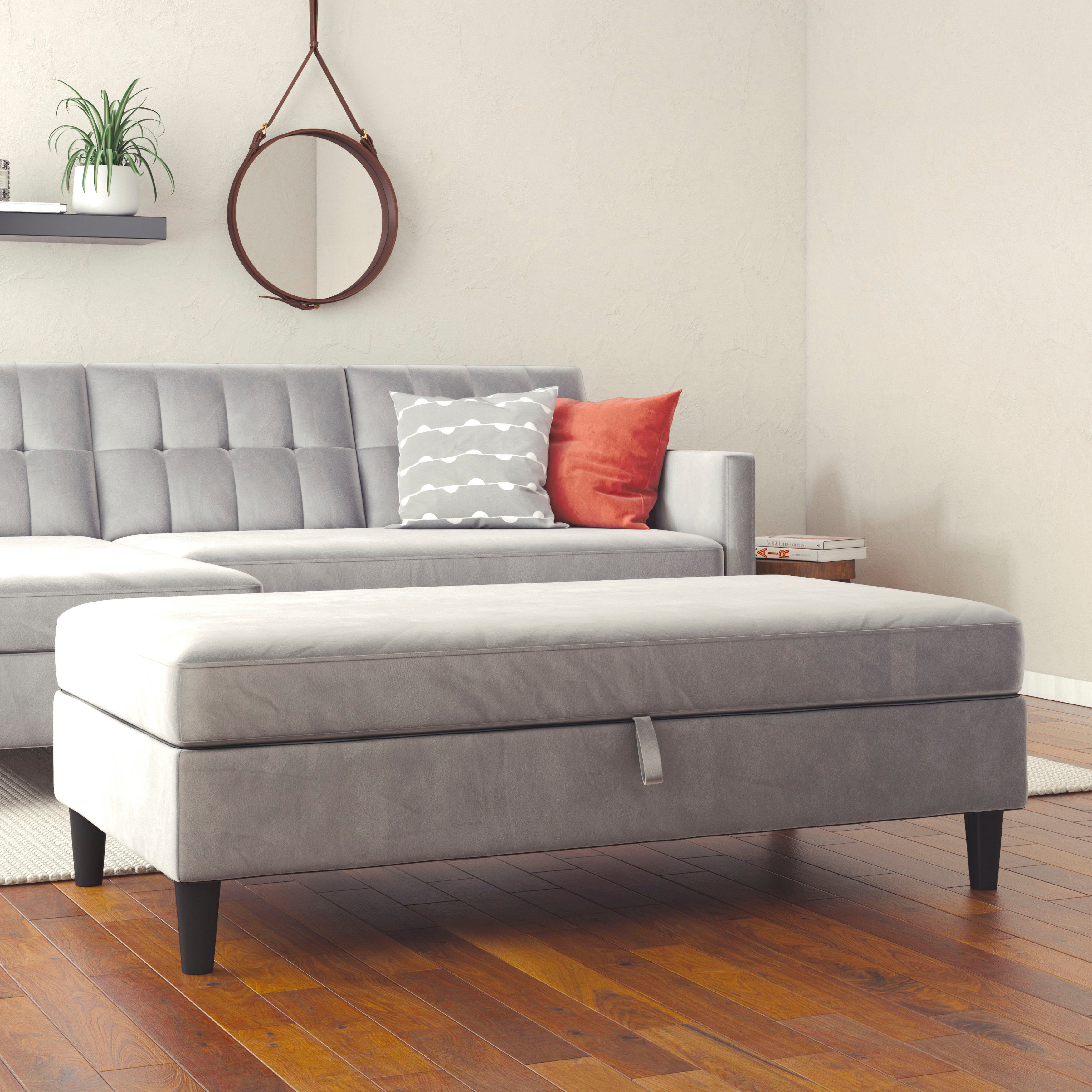 Dorel Home Hocker met bergruimte Hartford Hocker met bergruimte, vrij plaatsbaar, zithoogte 43 cm