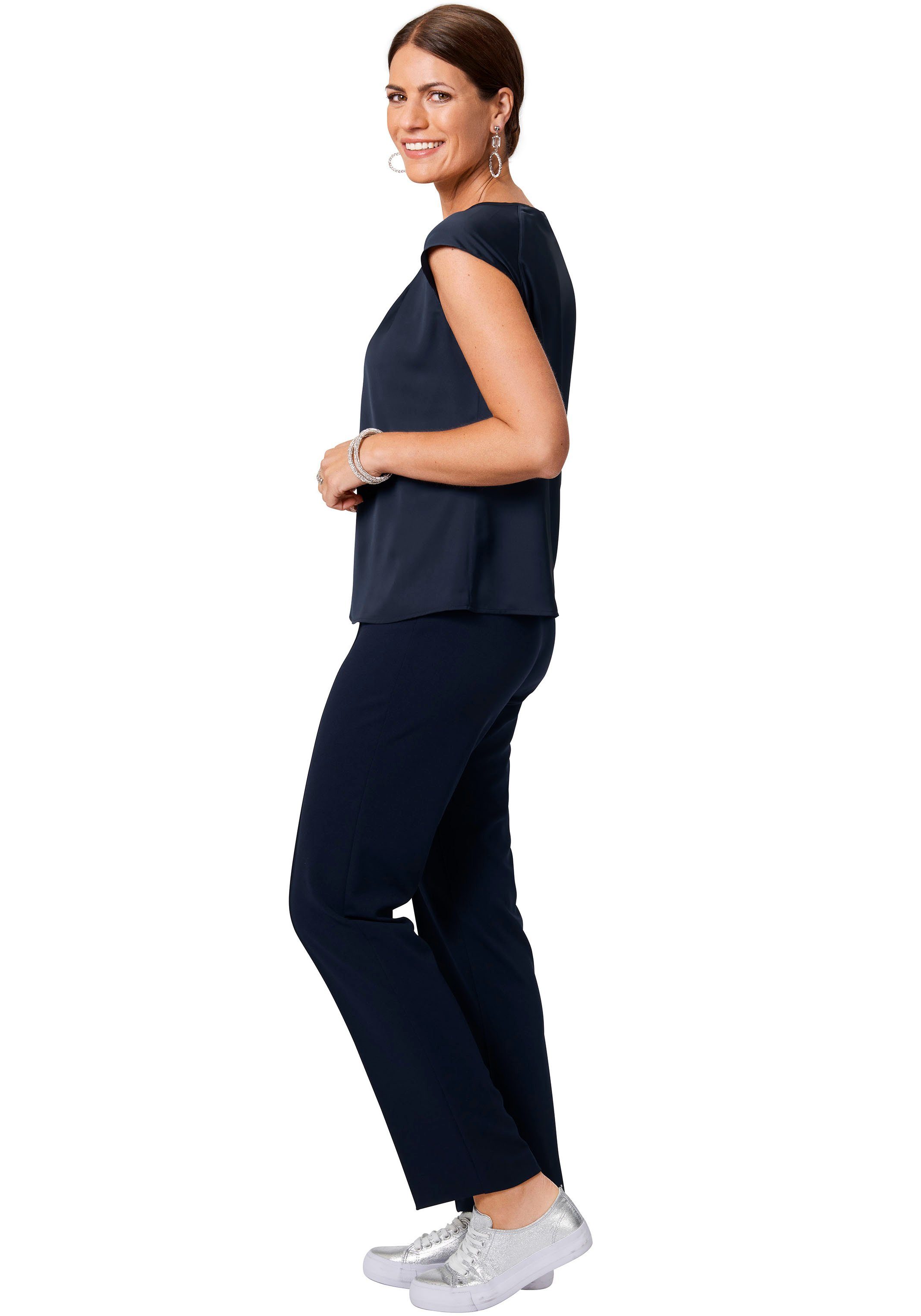 HERMANN LANGE Collection Shirttop met detail aan de halslijn