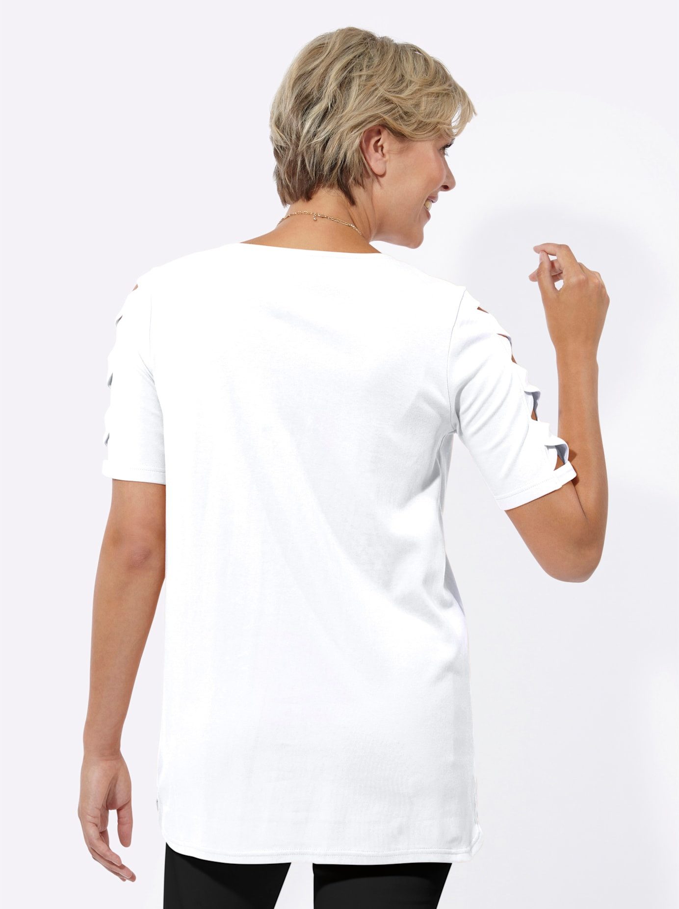 Classic Basics Shirt met ronde hals Lang shirt (1-delig)