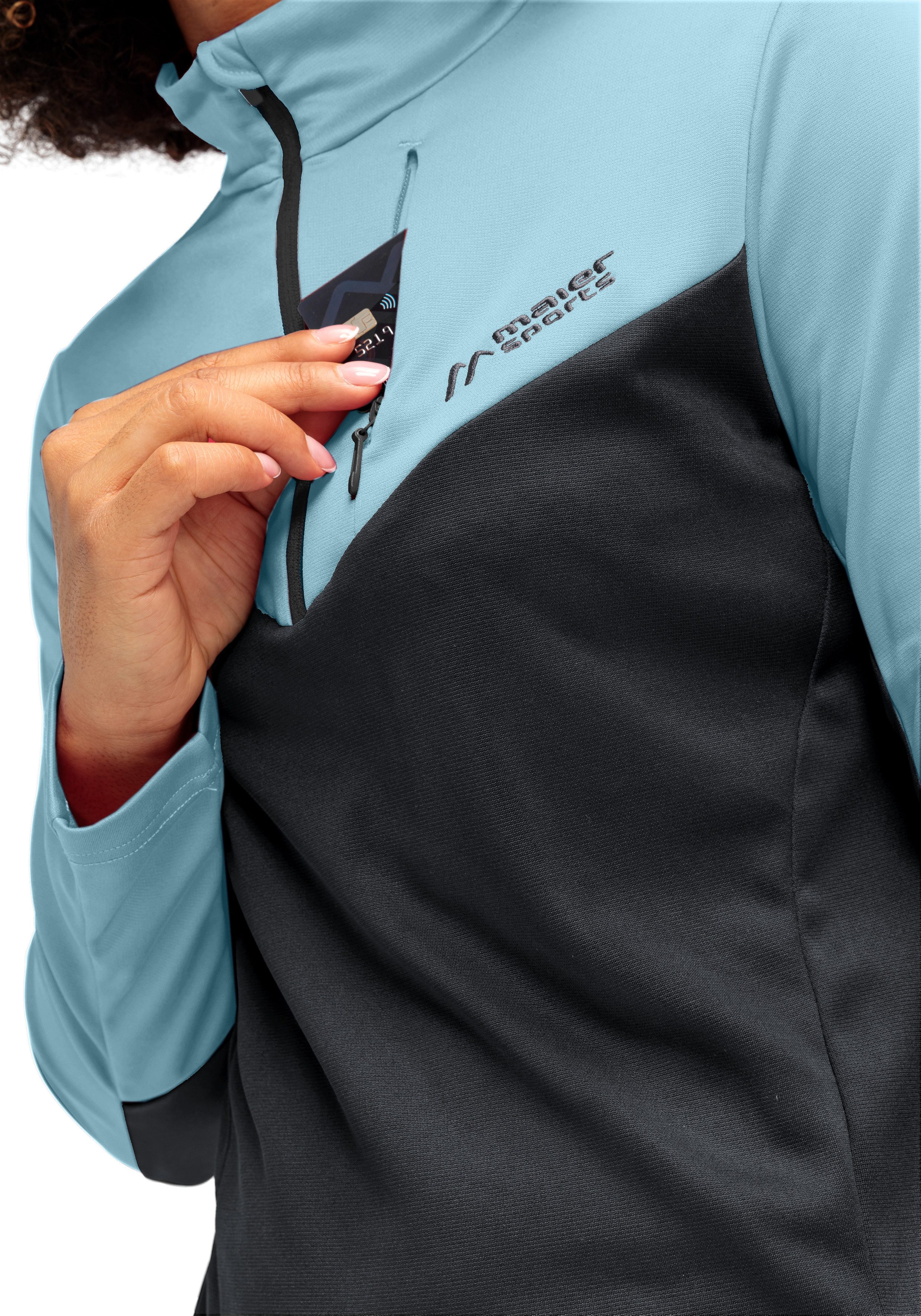 Maier Sports Coltrui Evii Dames midlayer, warm en sneldrogend fleece