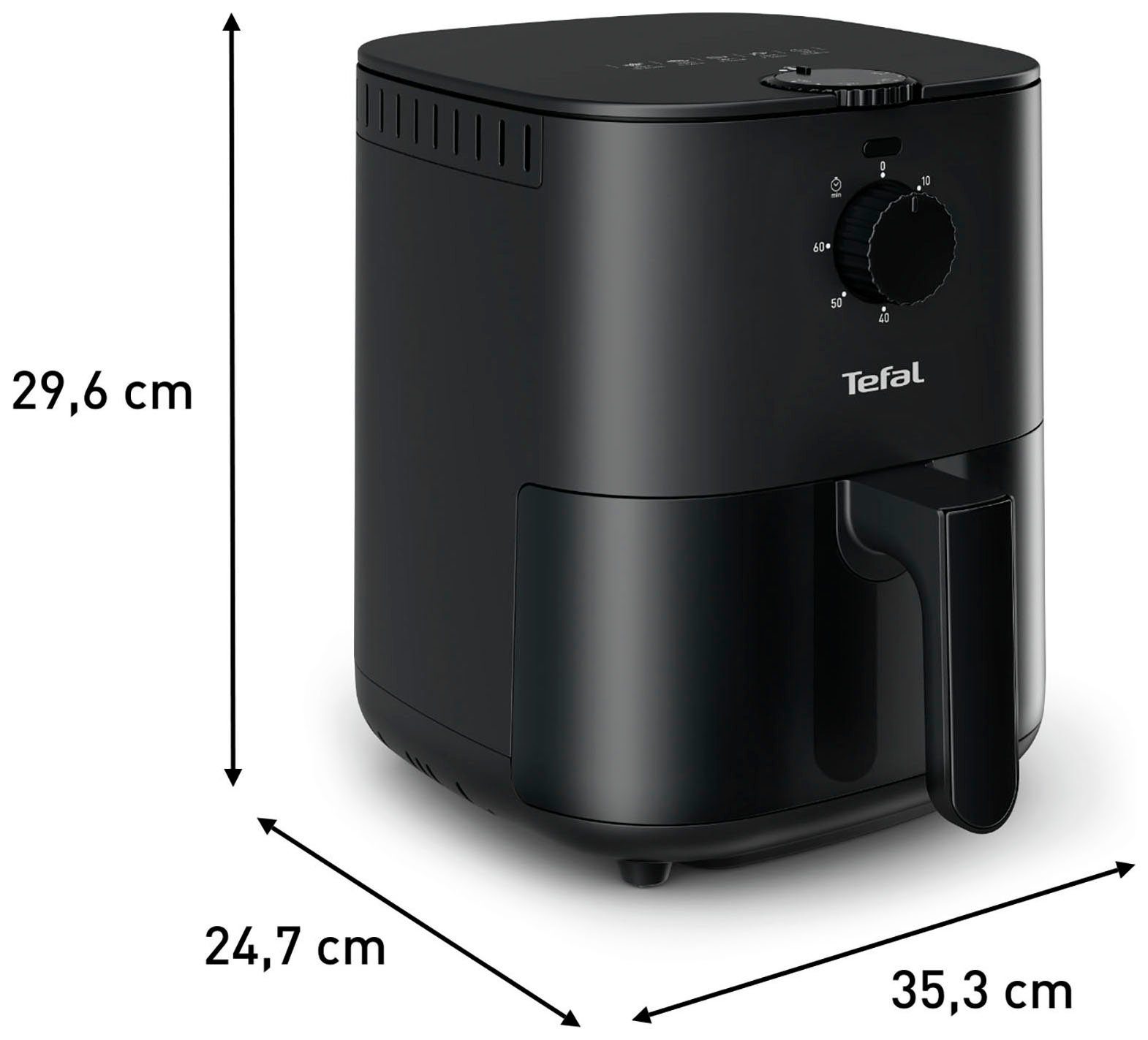 Tefal Airfryer EY1308 Easy Fry Essential compact design, energiebesparend, knapperige resultaten, gezond koken