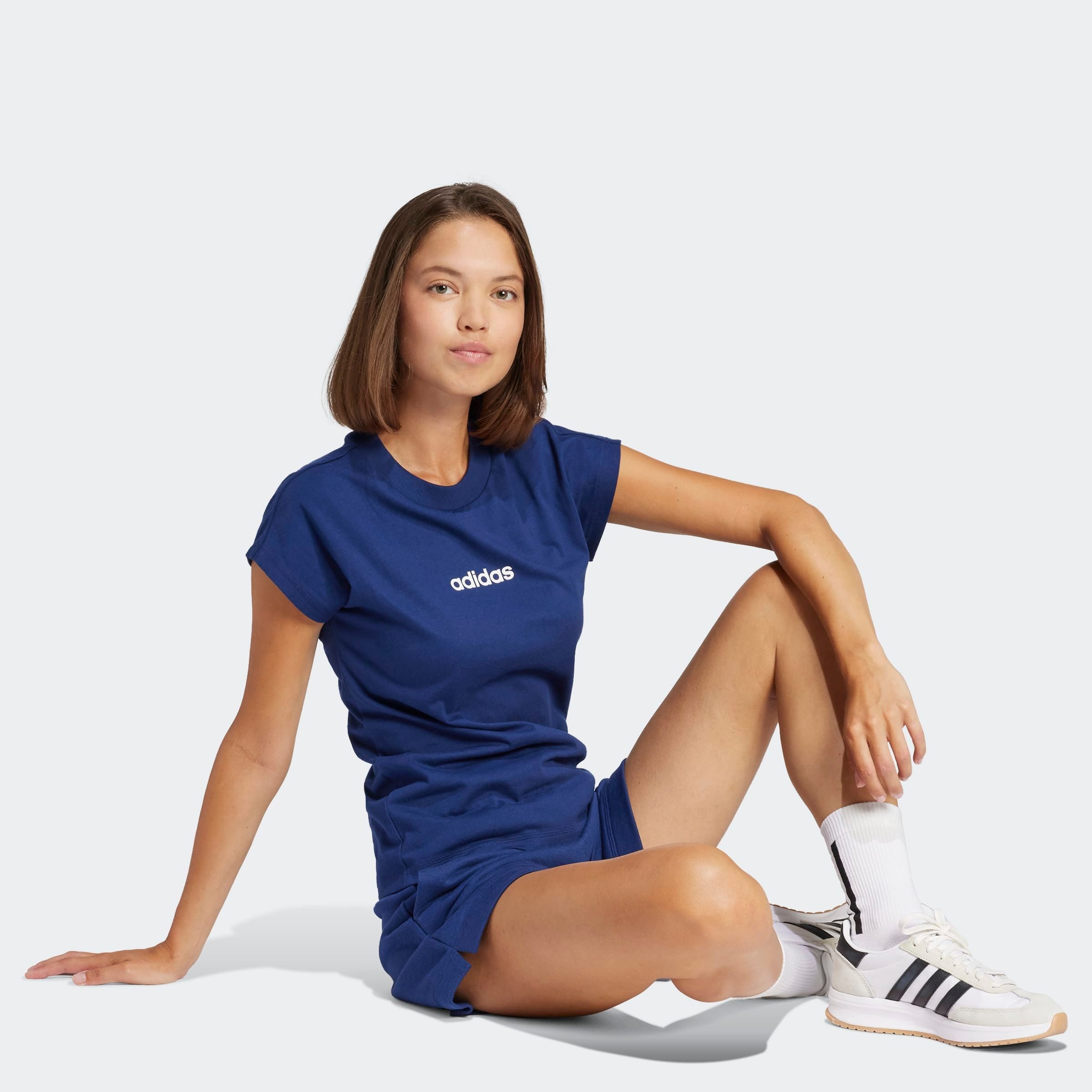 adidas Sportswear T-shirt W LIN SJ T Basic T-shirt van zacht materiaal