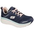 skechers sneakers d´lux walker met relaxed fit-uitvoering blauw