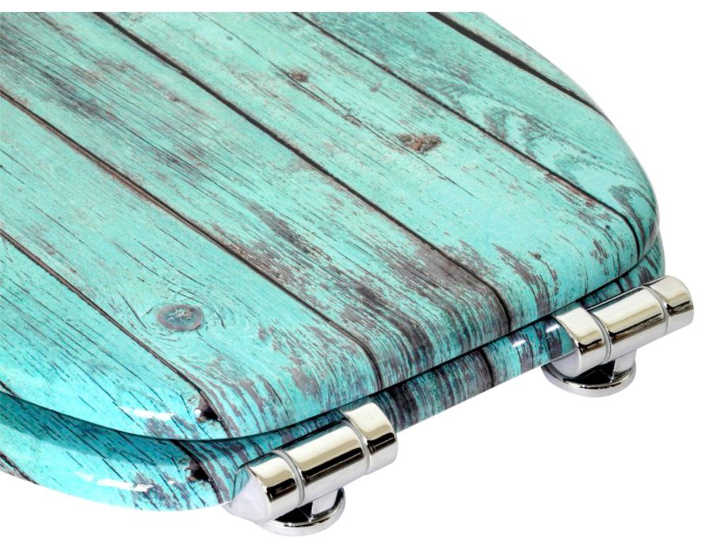 Sanilo Set badkameraccessoires Lumber bestaand uit toiletzitting, badmat en wastafelplug (complete set, 3-delig)