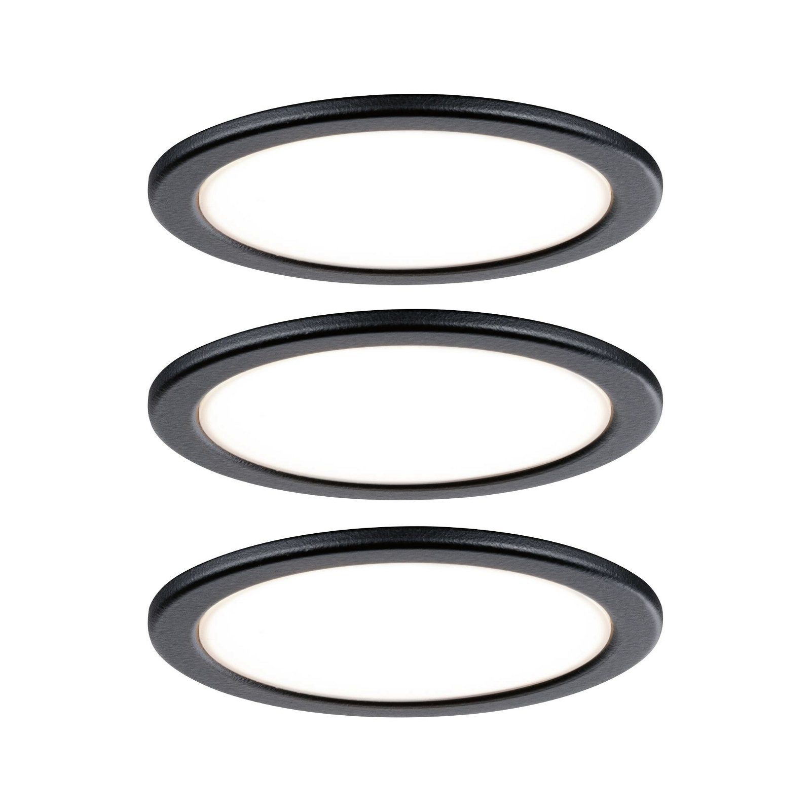 Paulmann Verlichting voor onderkast Meubel Set Pukk 3x3,5W 210lm 12/230V 2700K Kunststof/Zwart (3 stuks)