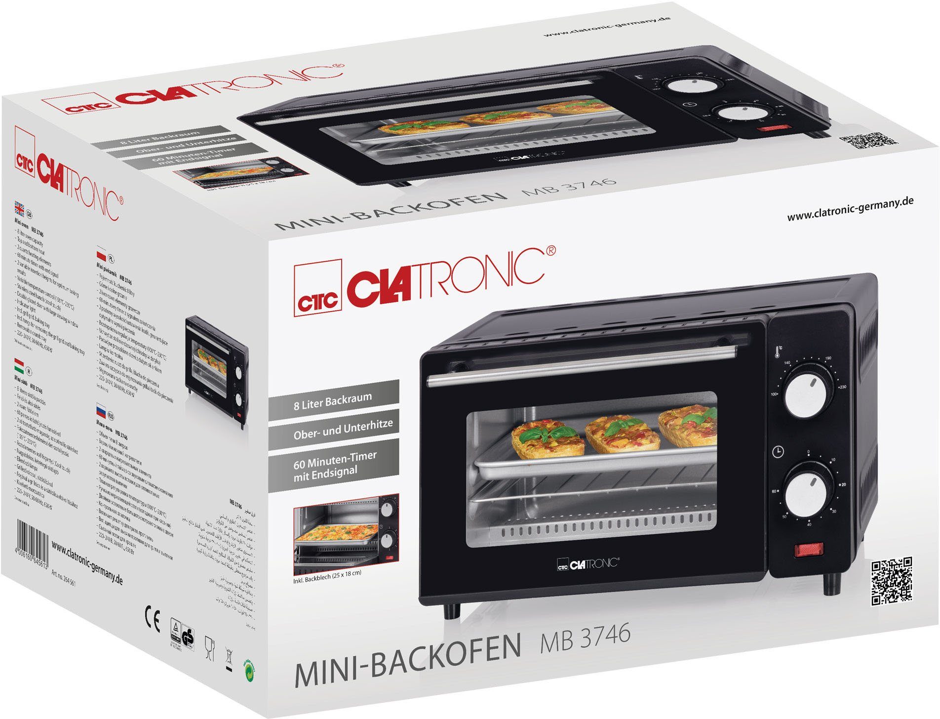 CLATRONIC Mini-oven MB 3746