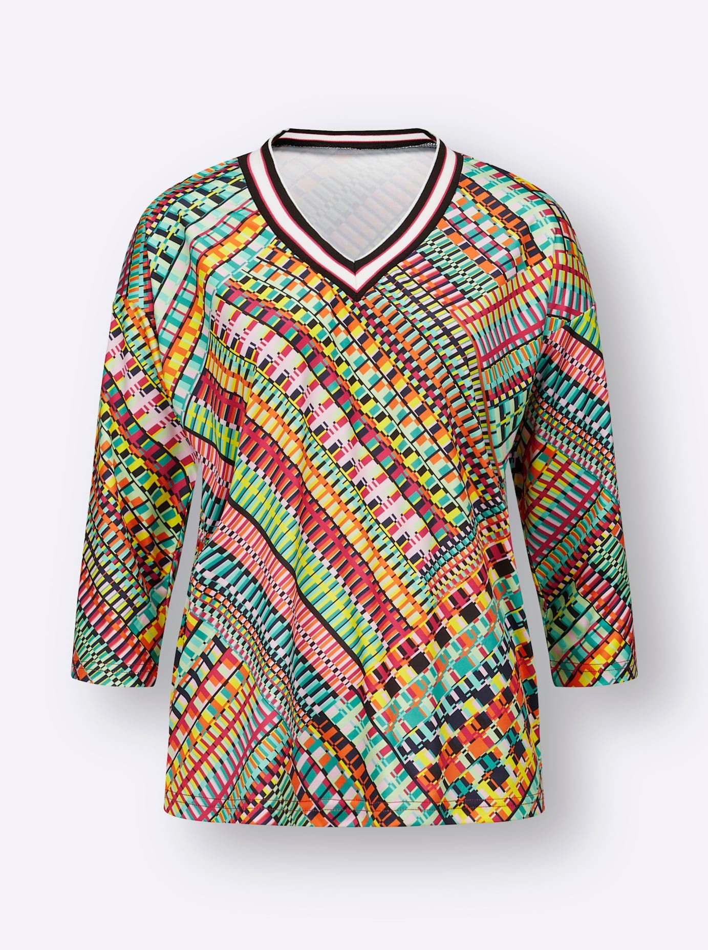 Classic Basics Shirt met 3/4-mouwen (1-delig)