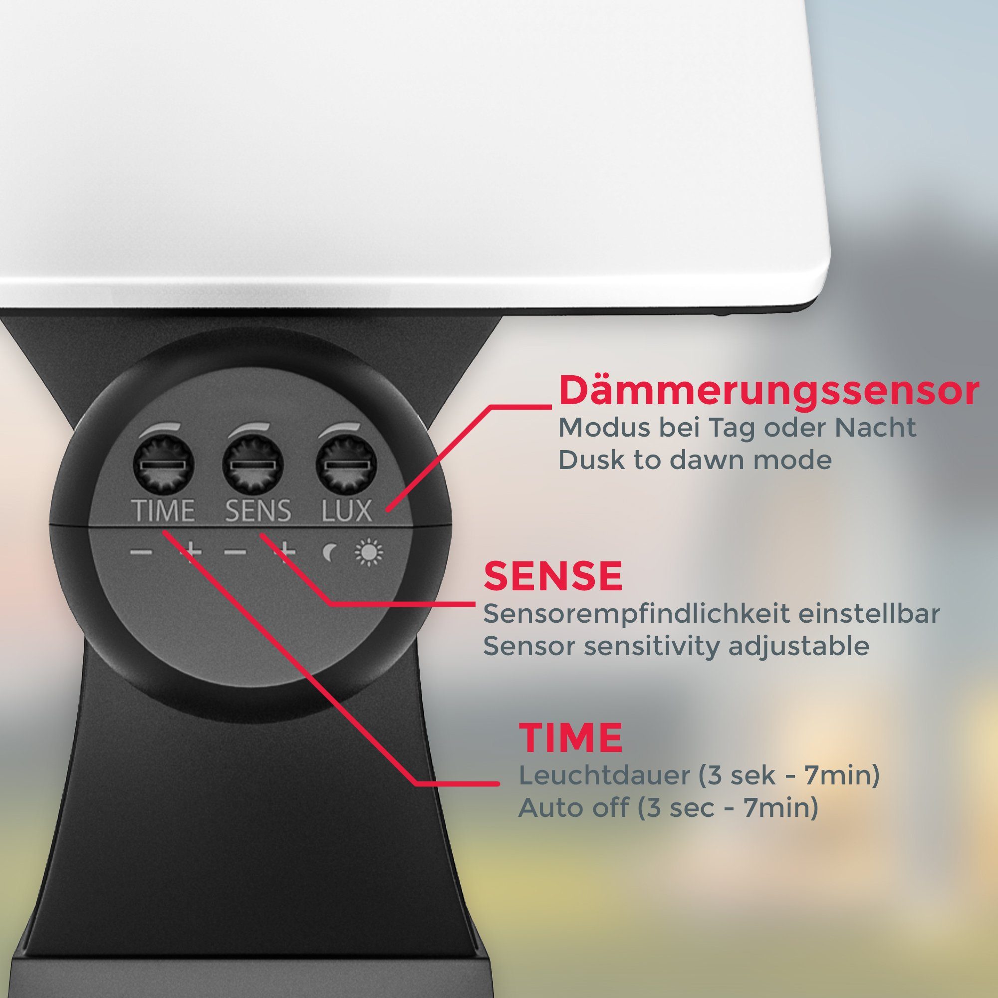 B.K.Licht Ledwandlamp voor buiten Buitenlamp, bewegingssensor, draaibaar, 20W 2.300 Lumen, 4.000K, IP44